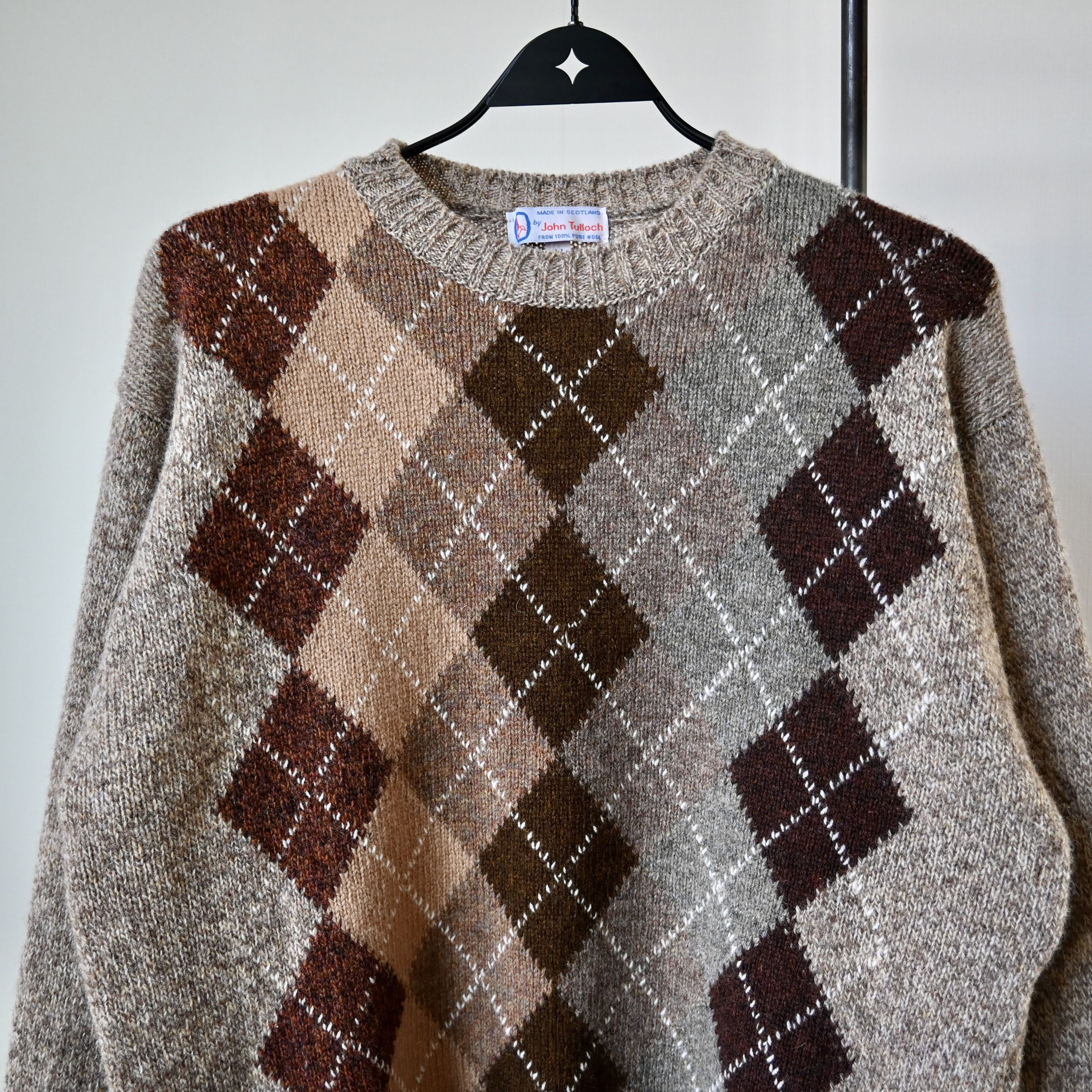 Other John Tulloch multi-argyle pure wool sweater made in Scotland Size US M / EU 48-50 / 2 - 5 Thumbnail