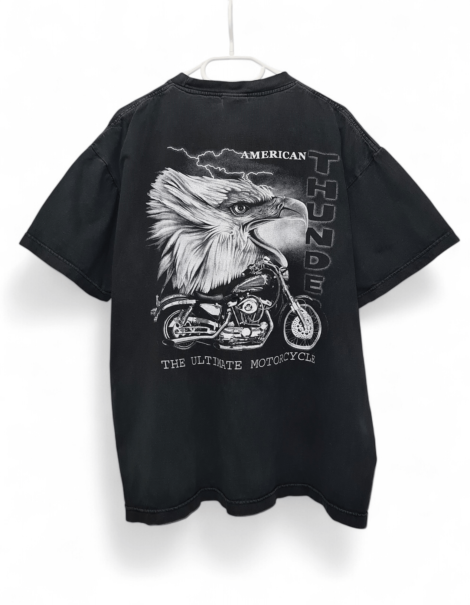 Vintage Vintage 90s American Thunder Eagle Bike T-Shirt tee XL Size US XL / EU 56 / 4 - 6 Thumbnail