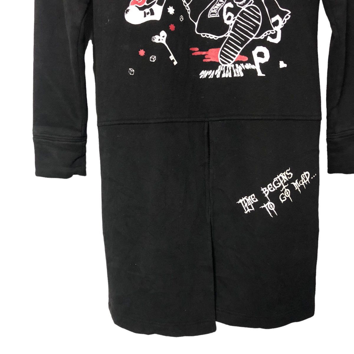 Seditionaries Vintage Sex Pot Revenge Punk Big Print Zipped Hoodie Fashion Size S / US 4 / IT 40 - 8 Thumbnail