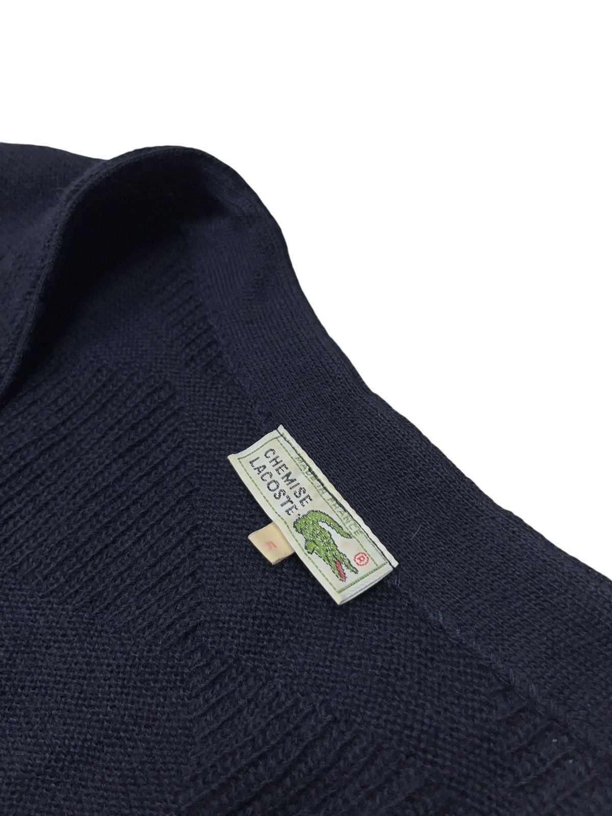 Lacoste Vintage 90s Lacoste Knitted Cardigan Made in France Size US XL / EU 56 / 4 - 3 Thumbnail