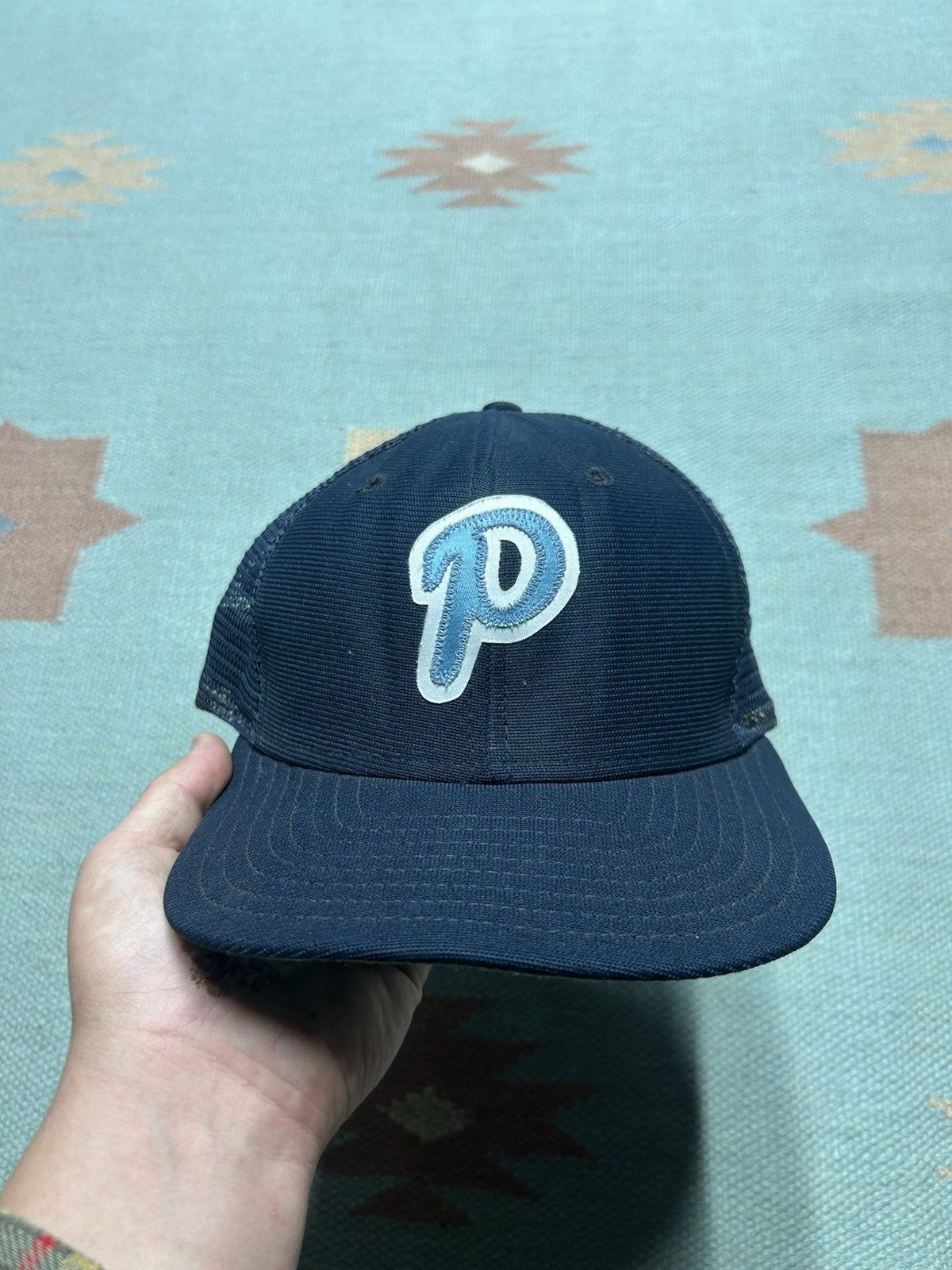 Vintage Vintage 80s trucker hat new era Philadelphia Phillies P logo Size ONE SIZE - 2 Thumbnail
