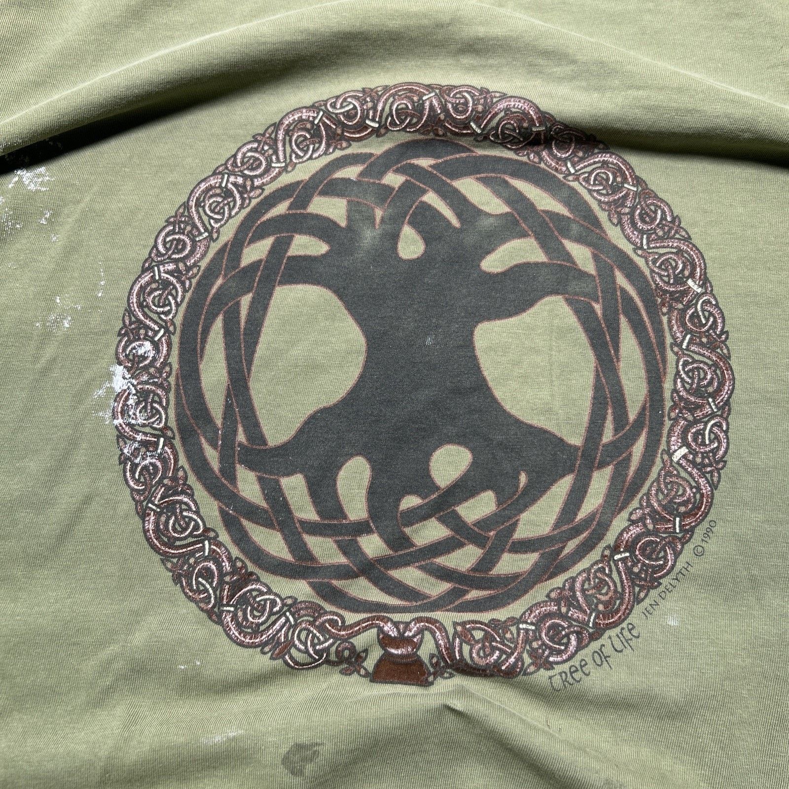 Hanes VTG Keltic Designs Celtic Tree Of Life Mens XL Jen Delyth Size US XL / EU 56 / 4 - 9 Thumbnail
