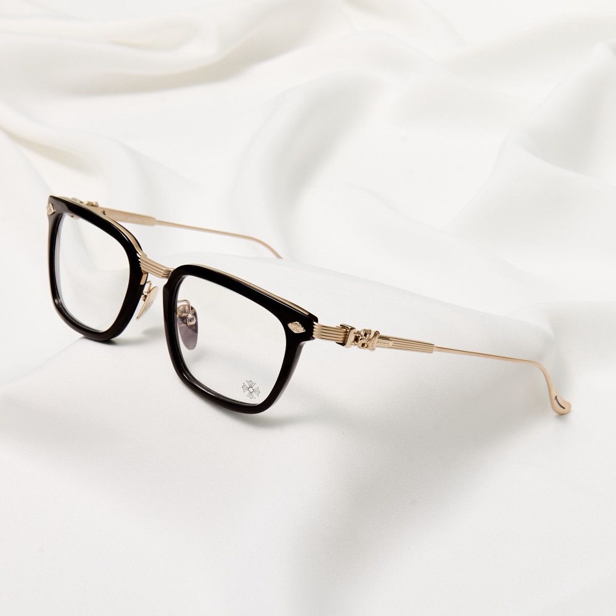 Chrome Hearts CHROME HEARTS OVERPOKED CLASSIC BROWN/ MATTE GOLD PLATED GLASSES Size ONE SIZE - 2 Thumbnail
