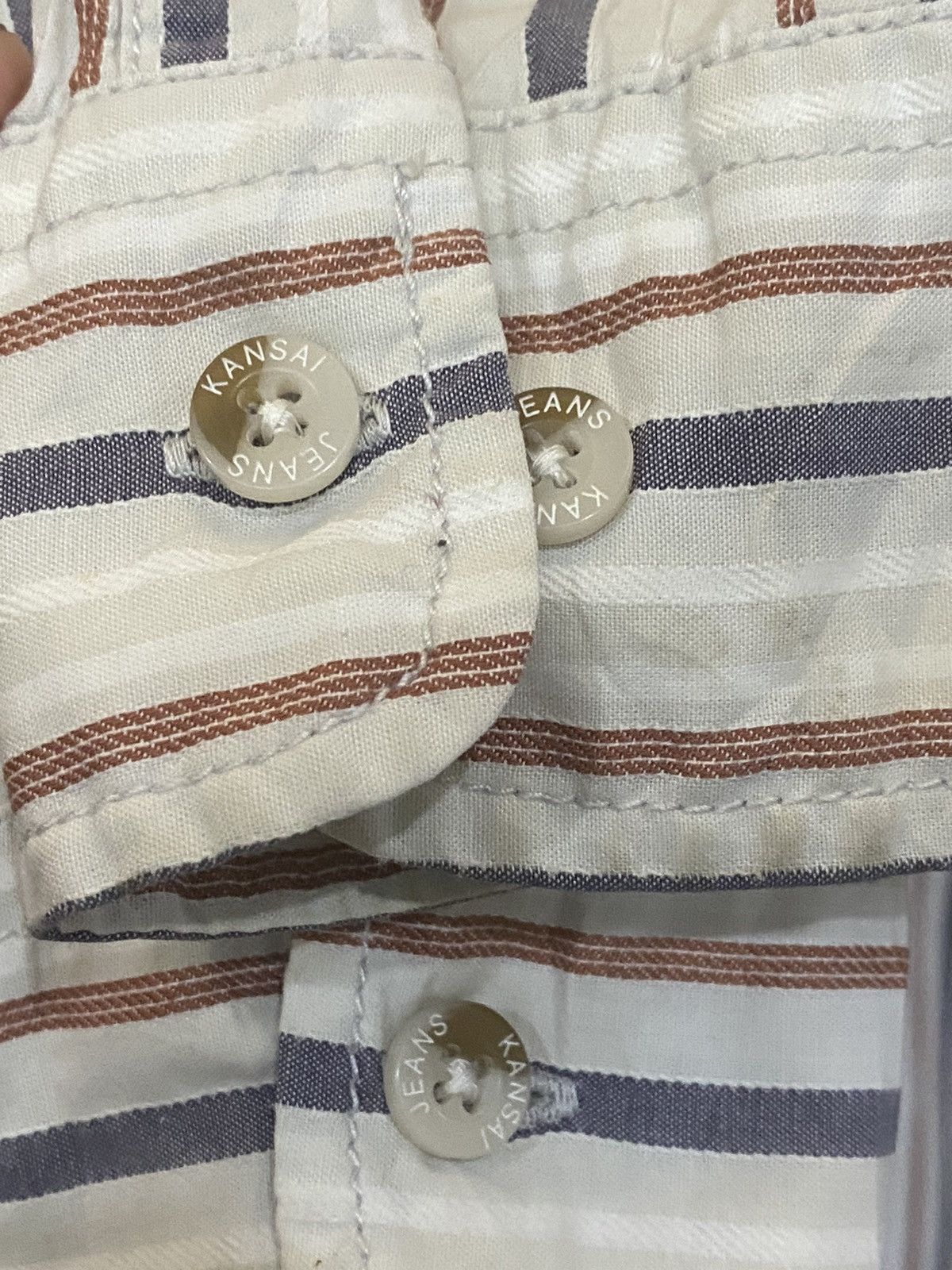 Japanese Brand × Kansai Yamamoto × Vintage Vintage Kansai Jeans Button Shirt Size US L / EU 52-54 / 3 - 10 Thumbnail