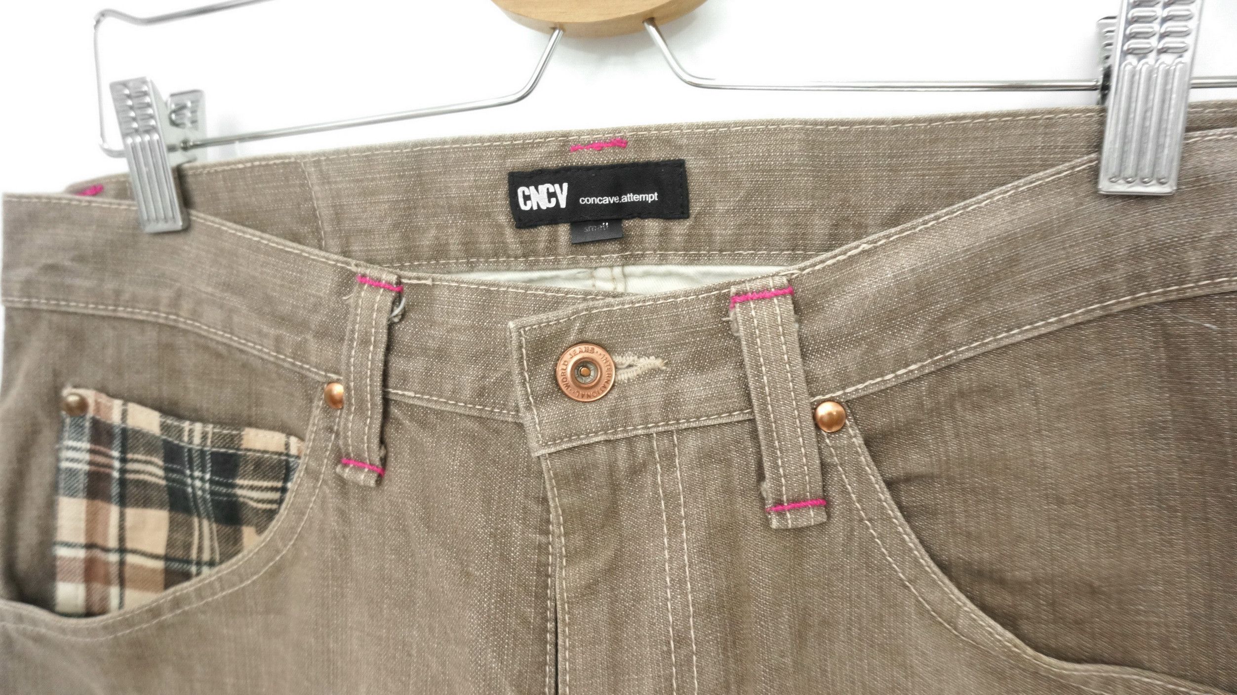 Japanese Brand 🔴 Dope Vintage CNCV CONCAVE ATTEMPT Japan Jeans Size US 32 / EU 48 - 6 Thumbnail