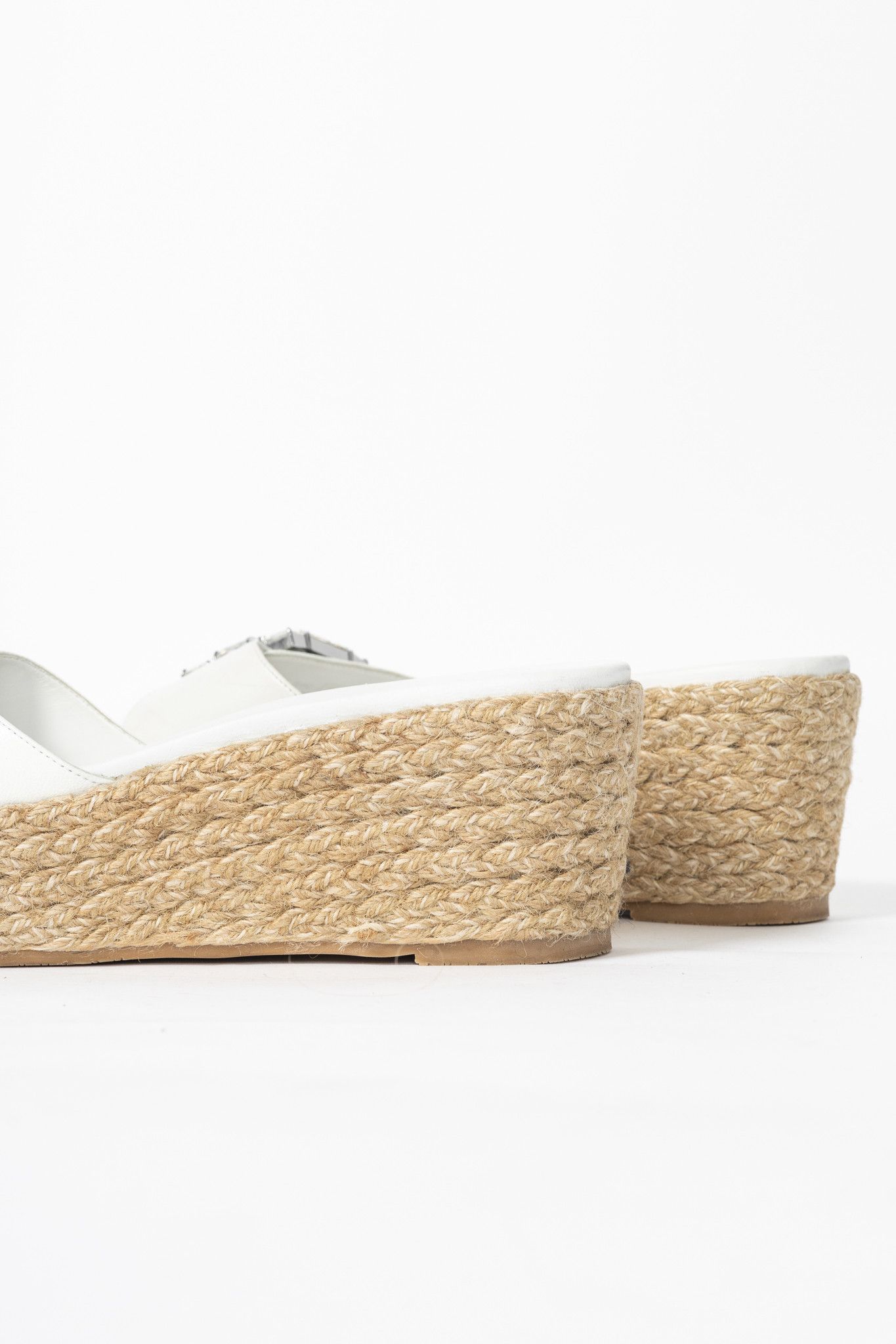 Stuart Weitzman Stuart Weitzman SS23 June 75 Crystal-Buckle Wedge Sandal Size US 7.5 / IT 37.5 - 8 Thumbnail