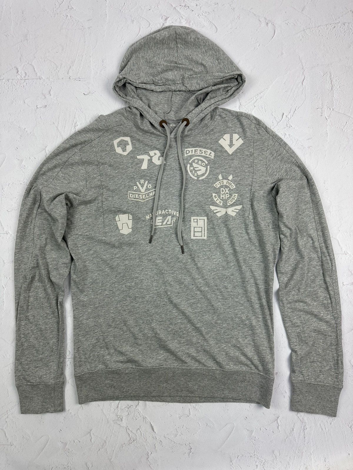 Diesel Diesel Vintage Grey Logo Light Hoodie Size US M / EU 48-50 / 2 - 1 Thumbnail