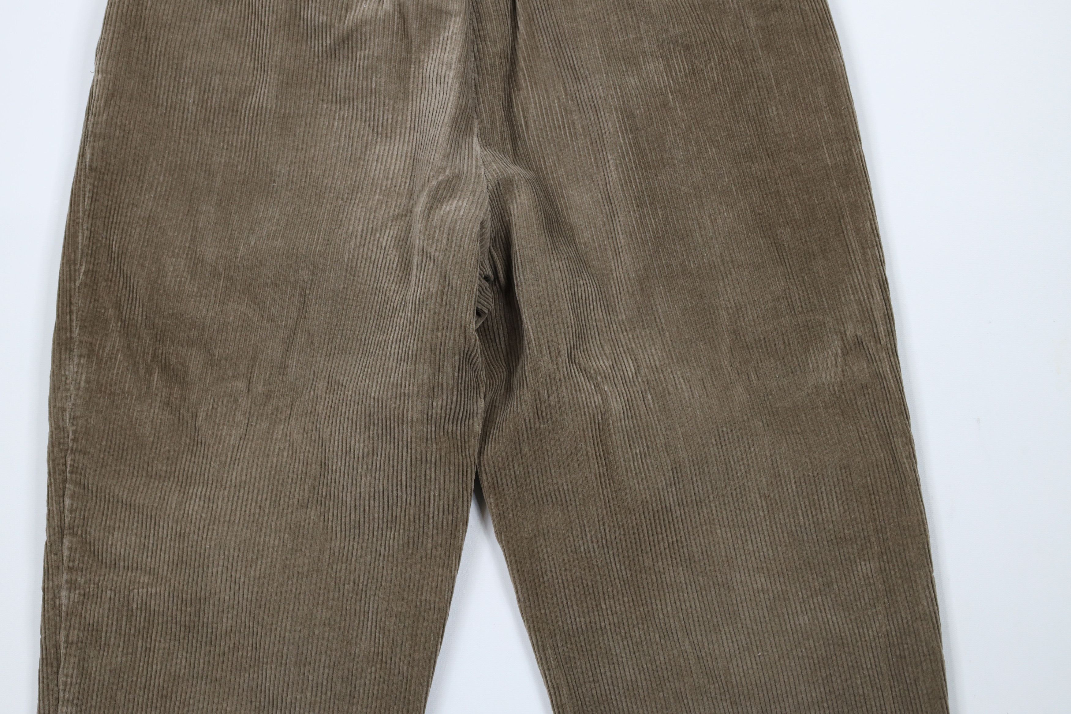 Vintage Vintage 90s Streetwear Pleated Cuffed Corduroy Chino Pants Size US 36 / EU 52 - 12 Thumbnail