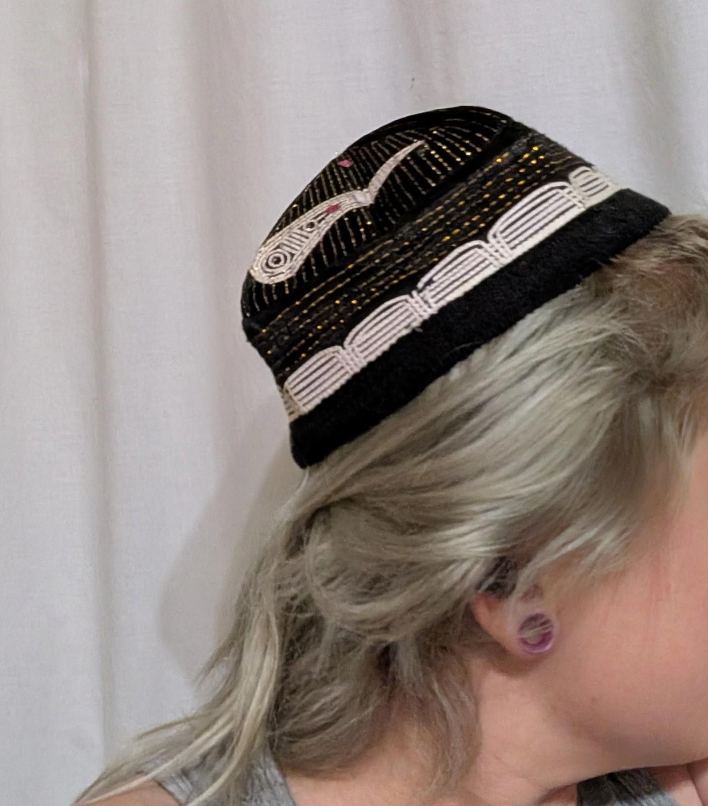 The Unbranded Brand VTG Uzbek Uzbekistan Tubeteika Hat Doppa Duppi Skullcap Size ONE SIZE - 8 Thumbnail