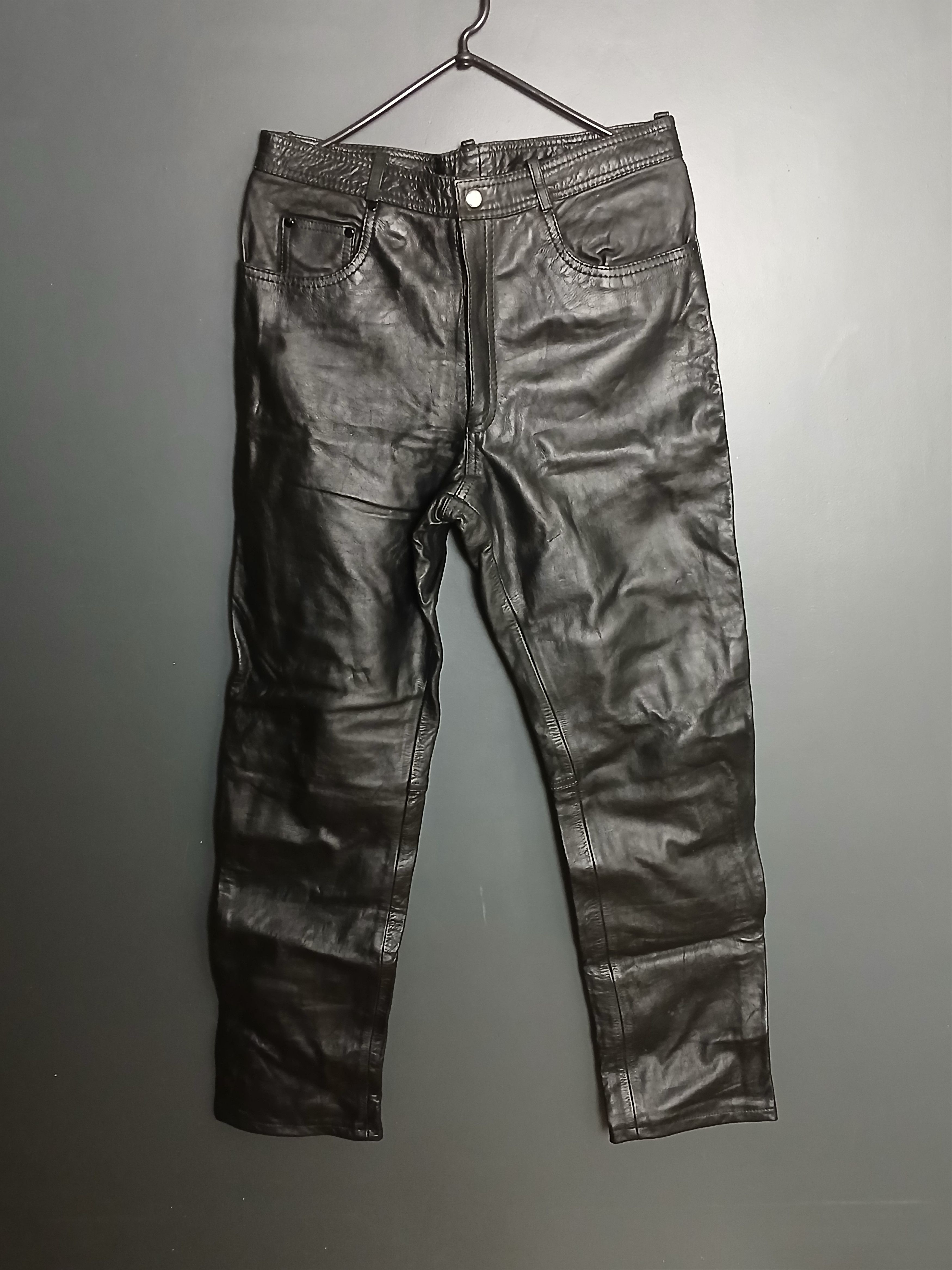 Leather × Vintage Vintage Leather Pants Size US 32 / EU 48 - 1 Thumbnail