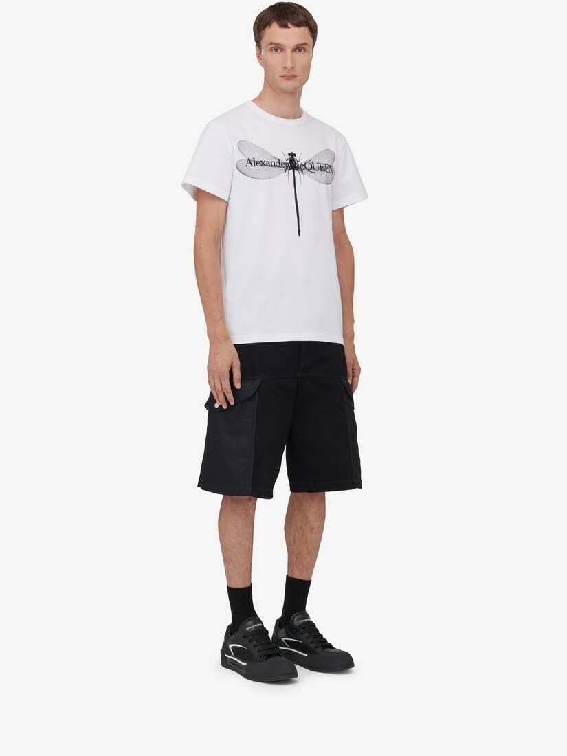 Alexander McQueen o1w1db10725 Dragonfly T-Shirt in White Size US XL / EU 56 / 4 - 3 Thumbnail