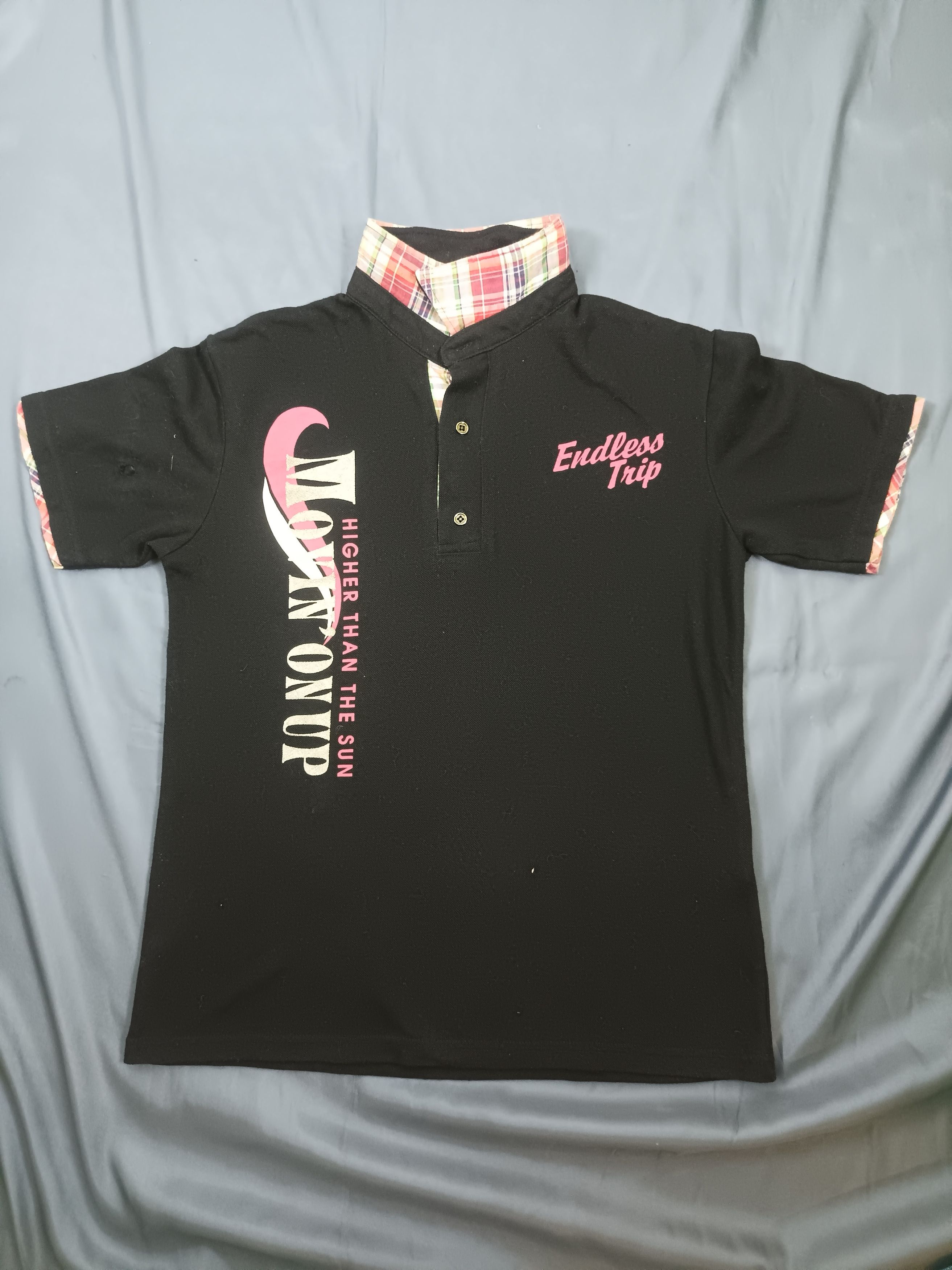 If Six Was Nine × Japanese Brand × Le Grande Bleu (L.G.B.) WE ❤️ SURF Endless Trip Polo T-shirt Double Layer POEM Print Size L / US 10 / IT 46 - 13 Thumbnail