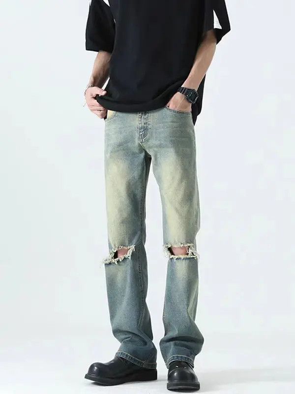 VIBE Light Blue High Street Vintage Loose Jeans Size US 30 / EU 46 - 1 Thumbnail