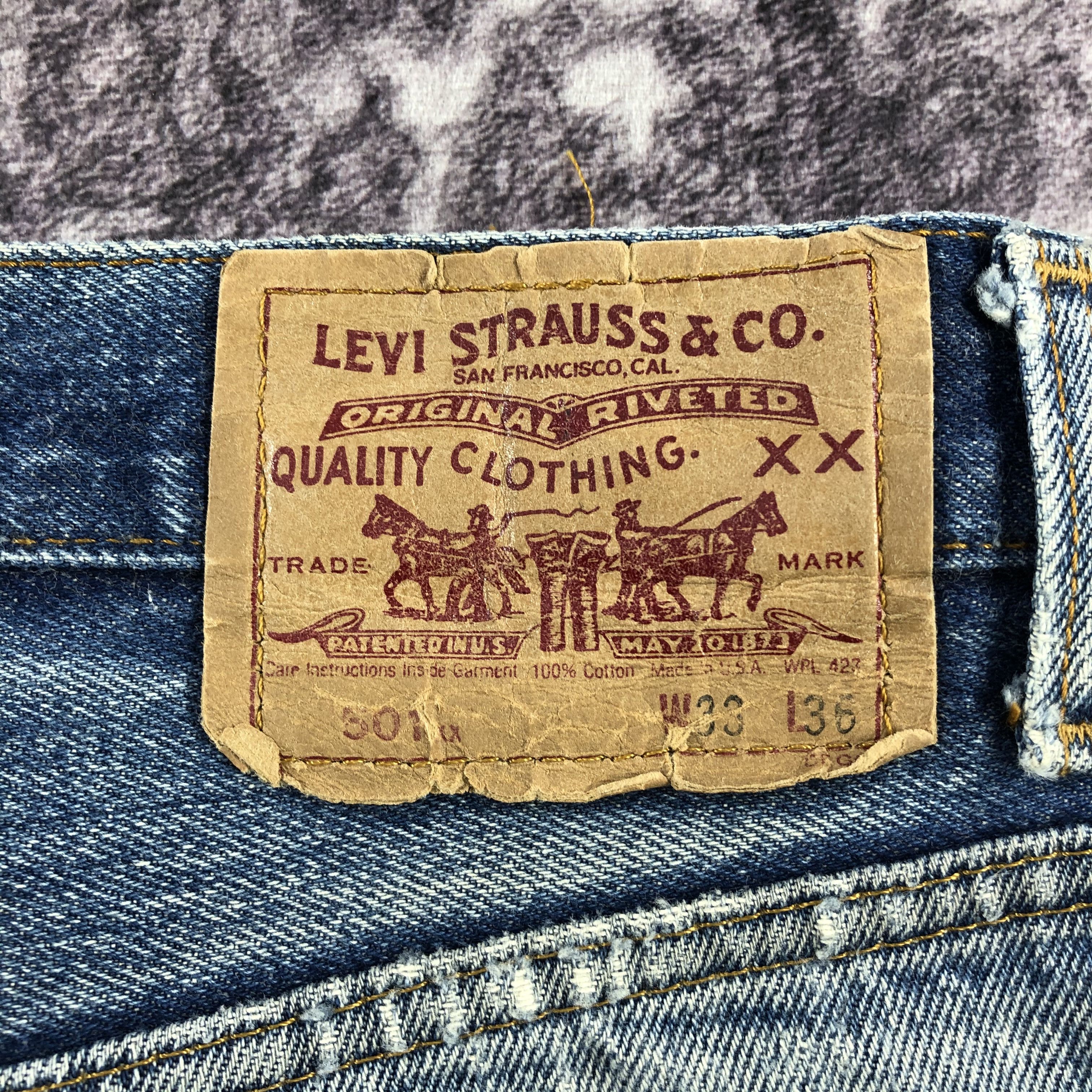 Levi's × Vintage Vintage 90s Levis 501 Jeans-JM2848 Size US 31 - 6 Thumbnail