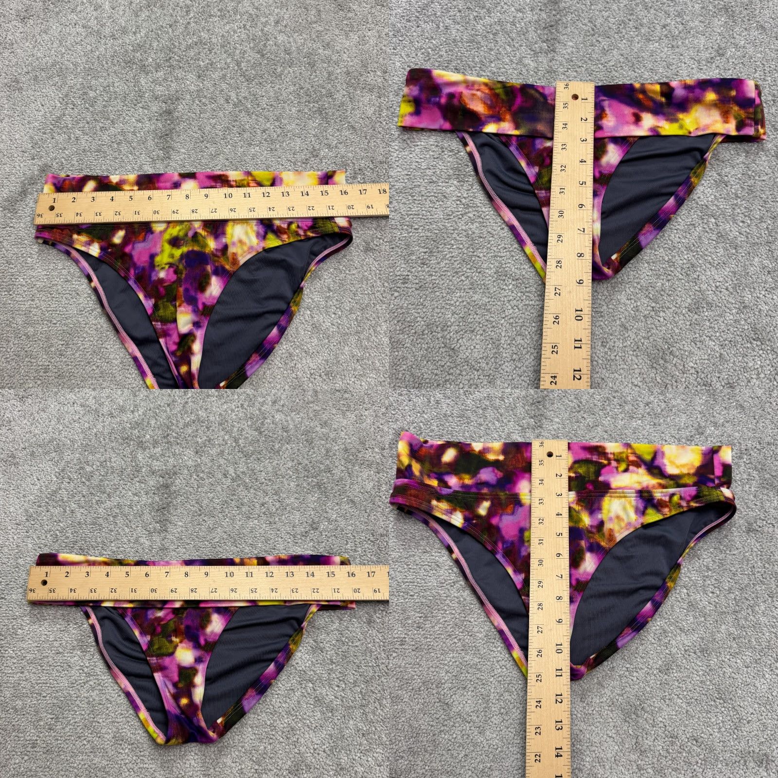 Prana Victoria's Secret Bikini Bottom Womens Small Multicolor Swimwear Beach Abstract Pattern M Multicolor Boho Tropical 90s Mens? Wait. Size 32" / US 10 / IT 46 - 8 Thumbnail