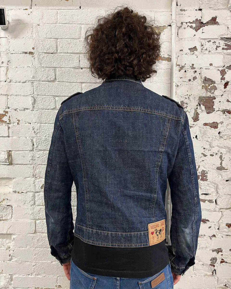 Moschino 2000s Moschino Multi-Zip Blue Worker Denim Jacket Size US M / EU 48-50 / 2 - 4 Thumbnail