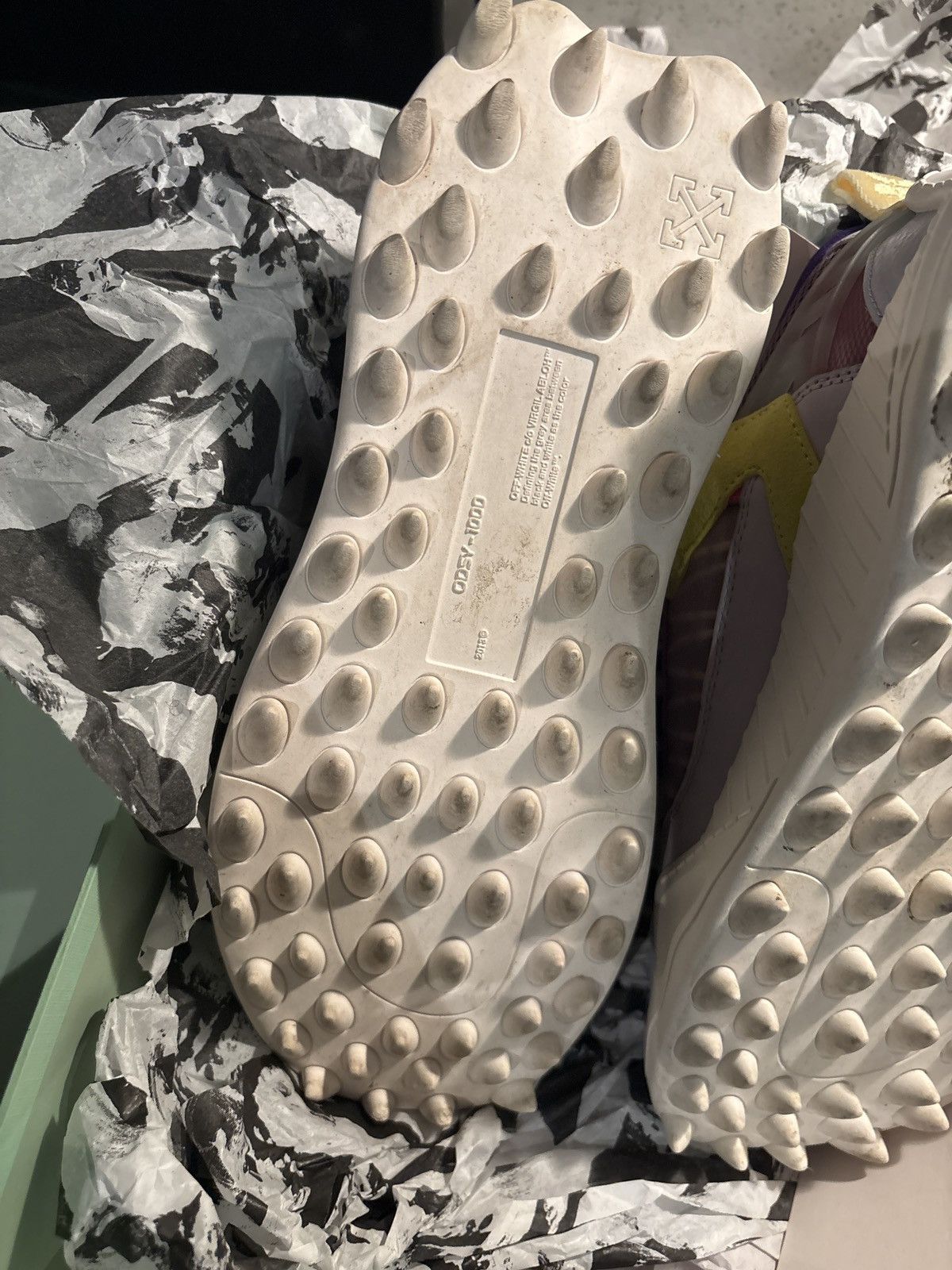 Off-White Odsy 1000 purple white Size US 8 / IT 38 - 7 Thumbnail