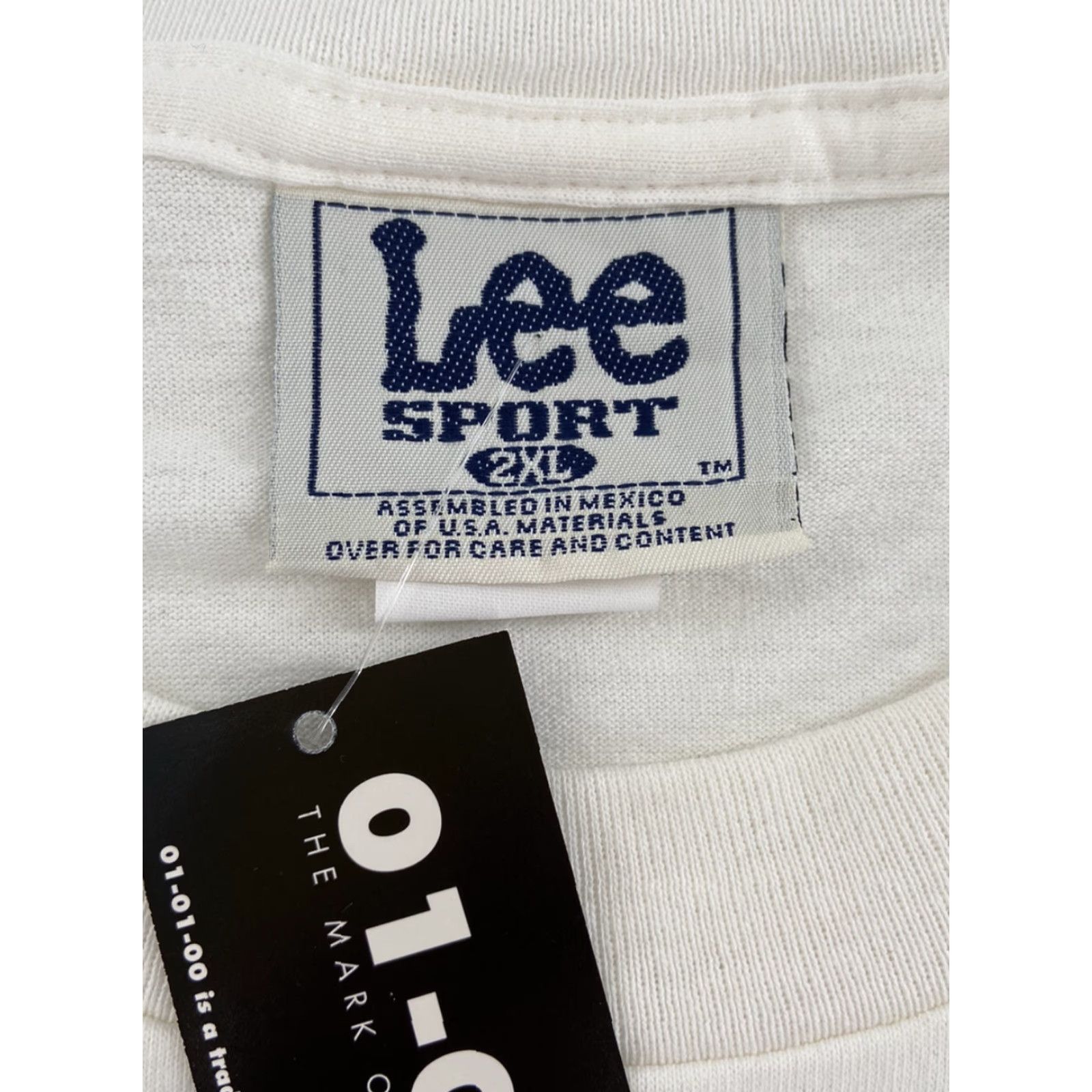 Lee VINTAGE Lee Y2K T-Shirt Adult 2XL White Cotton Short Sleeve Crew Neck Menâ€™s Size US XXL / EU 58 / 5 - 5 Thumbnail