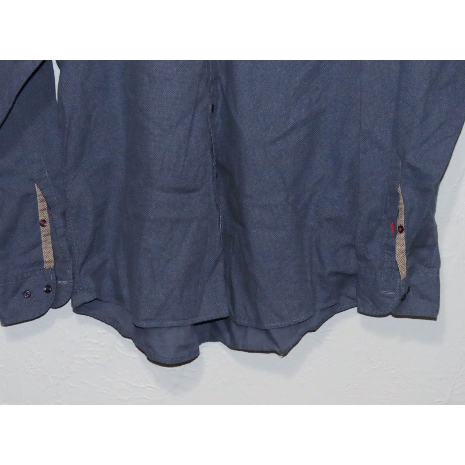 Tommy Hilfiger Tommy Hilfiger Shirt Men XL Blue Polka Dot Long Sleeve Button-Down Casual Regular Fit Cotton Flannel Size US XL / EU 56 / 4 - 2 Thumbnail