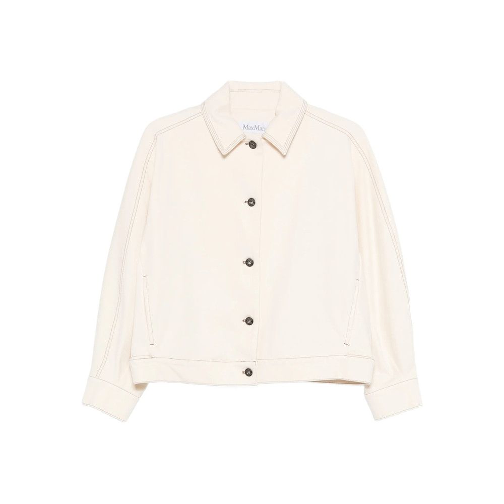 Max Mara Max Mara NEUTRALS Jackets - Denim Jackets Size M / US 6-8 / IT 42-44 - 1 Thumbnail