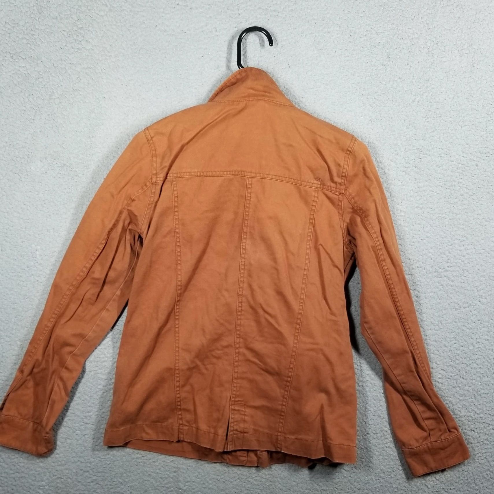 RVCA RVCA Jacket Woman Small Brown Canvas Field Military Utility Pockets Zip Cotton Size S / US 4 / IT 40 - 2 Thumbnail