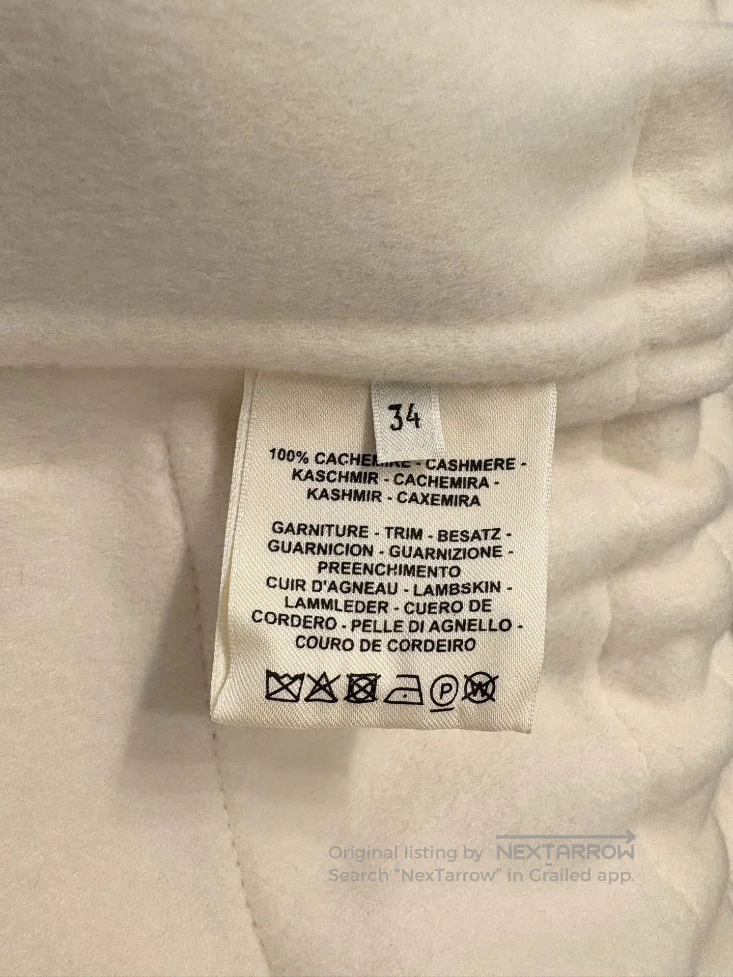 Hermes Hermes Cream Fringe Detail Coat. Size US XS / EU 42 / 0 - 4 Thumbnail