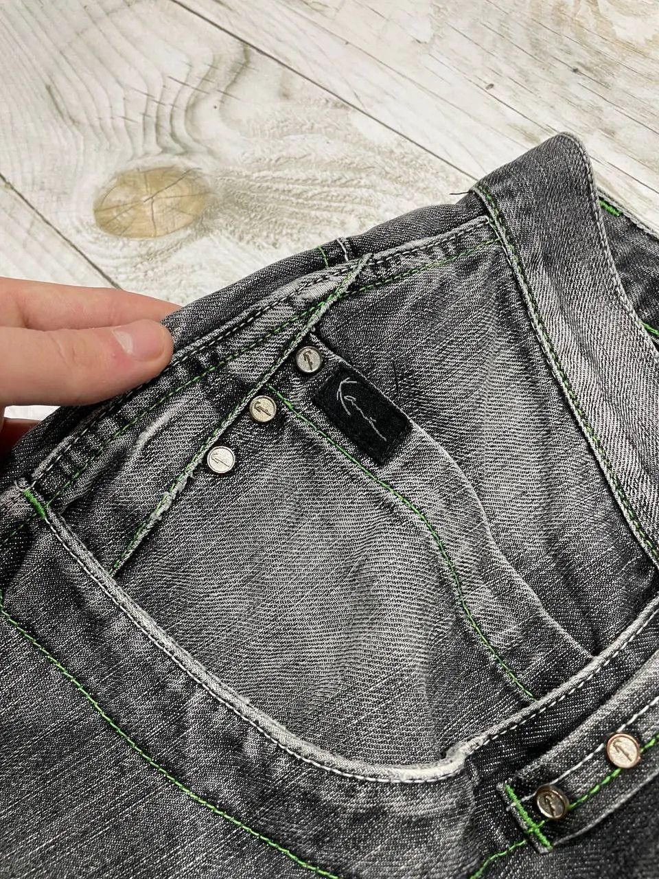 Karl Kani Vintage Karl Kani Denim Jeans 90s Baggy Rap Big Logo Y2K Size US 36 / EU 52 - 22 Thumbnail