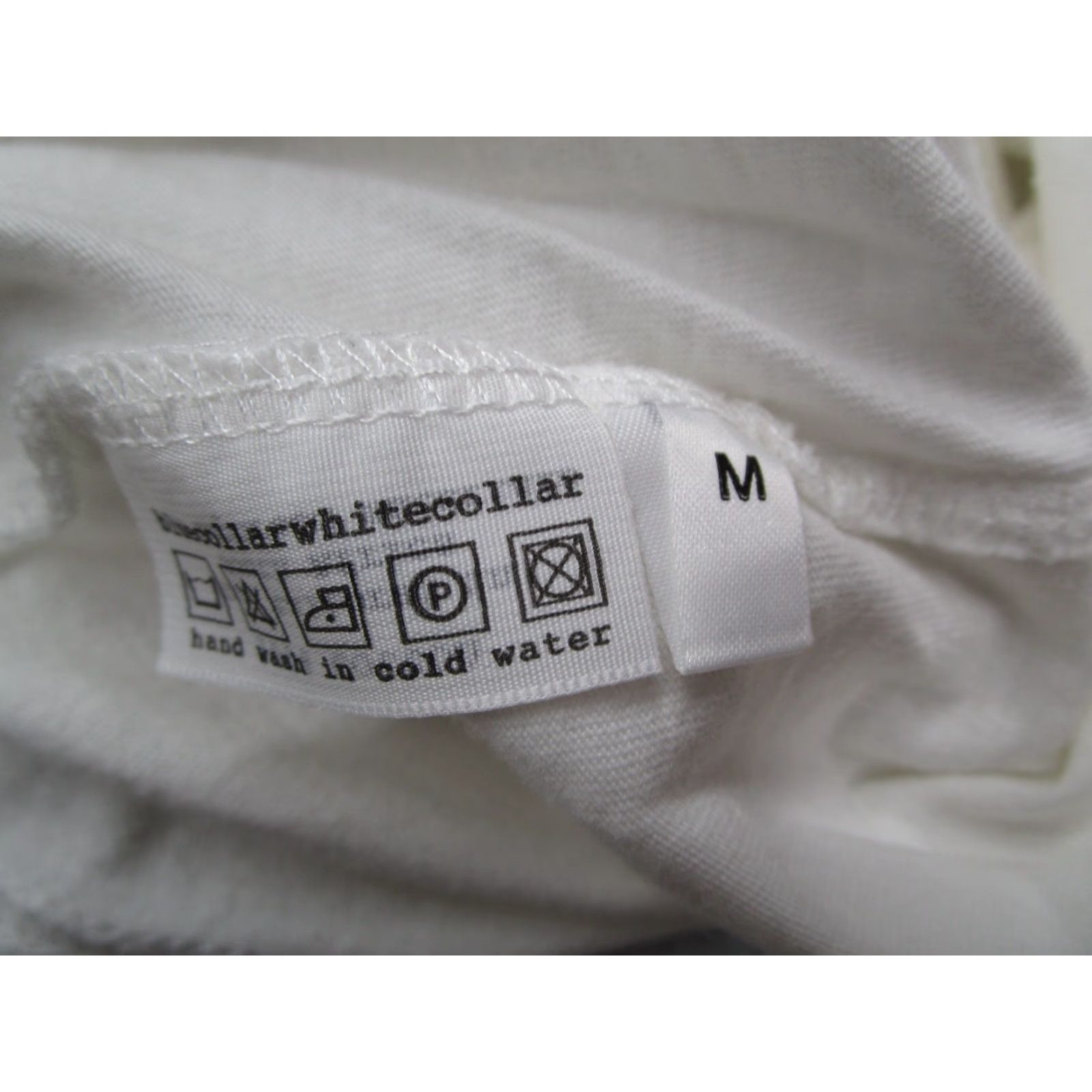 Vintage VINTAGE Blue Collar White Collar Shirt Mens Large White Speedway 105 Motorcycle T-Shirt 90s Bohemian Retro Cotton Crew Neck Short Sleeve Men Size US L / EU 52-54 / 3 - 4 Thumbnail