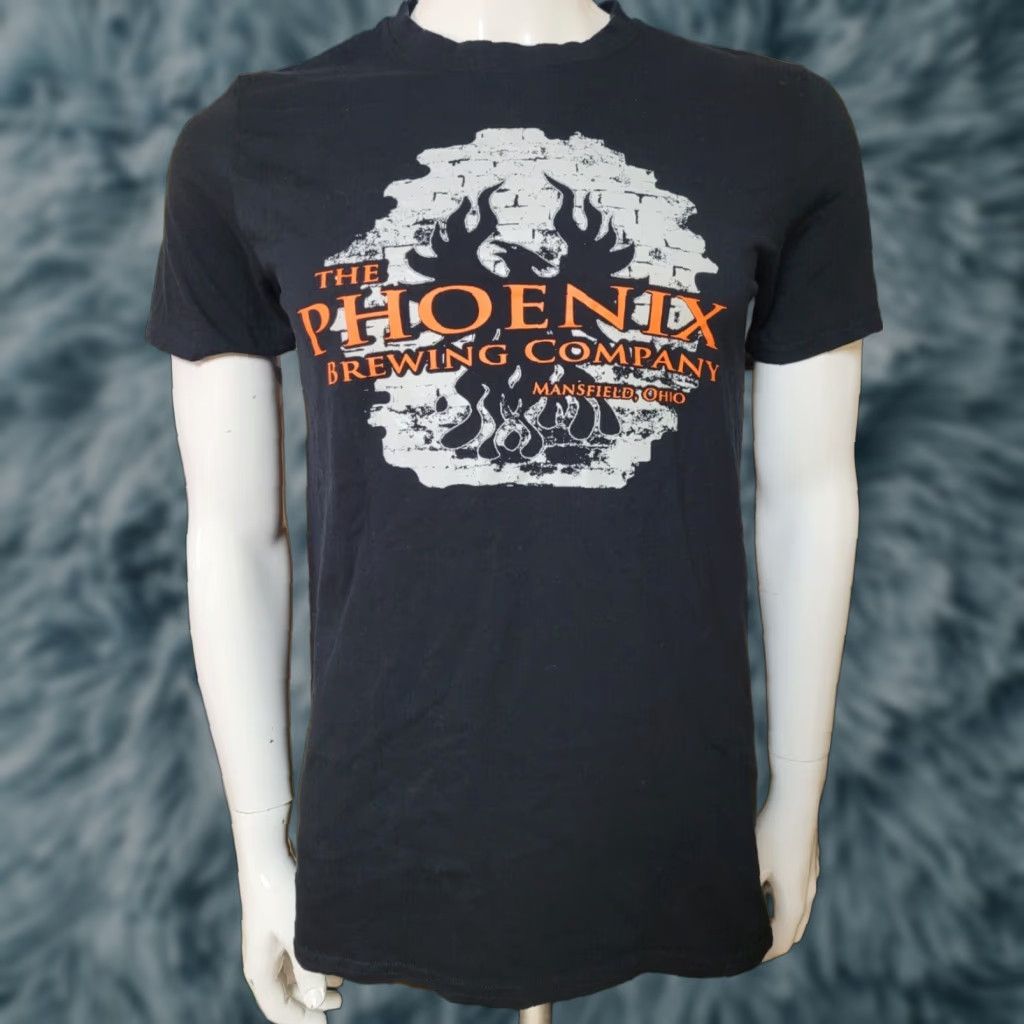 Vintage Phoenix Brewing Company Mansfield OH T Shirt Small Black Cotton Crew Neck Short Sleeve Mens Nursing? Size US S / EU 44-46 / 1 - 1 Thumbnail