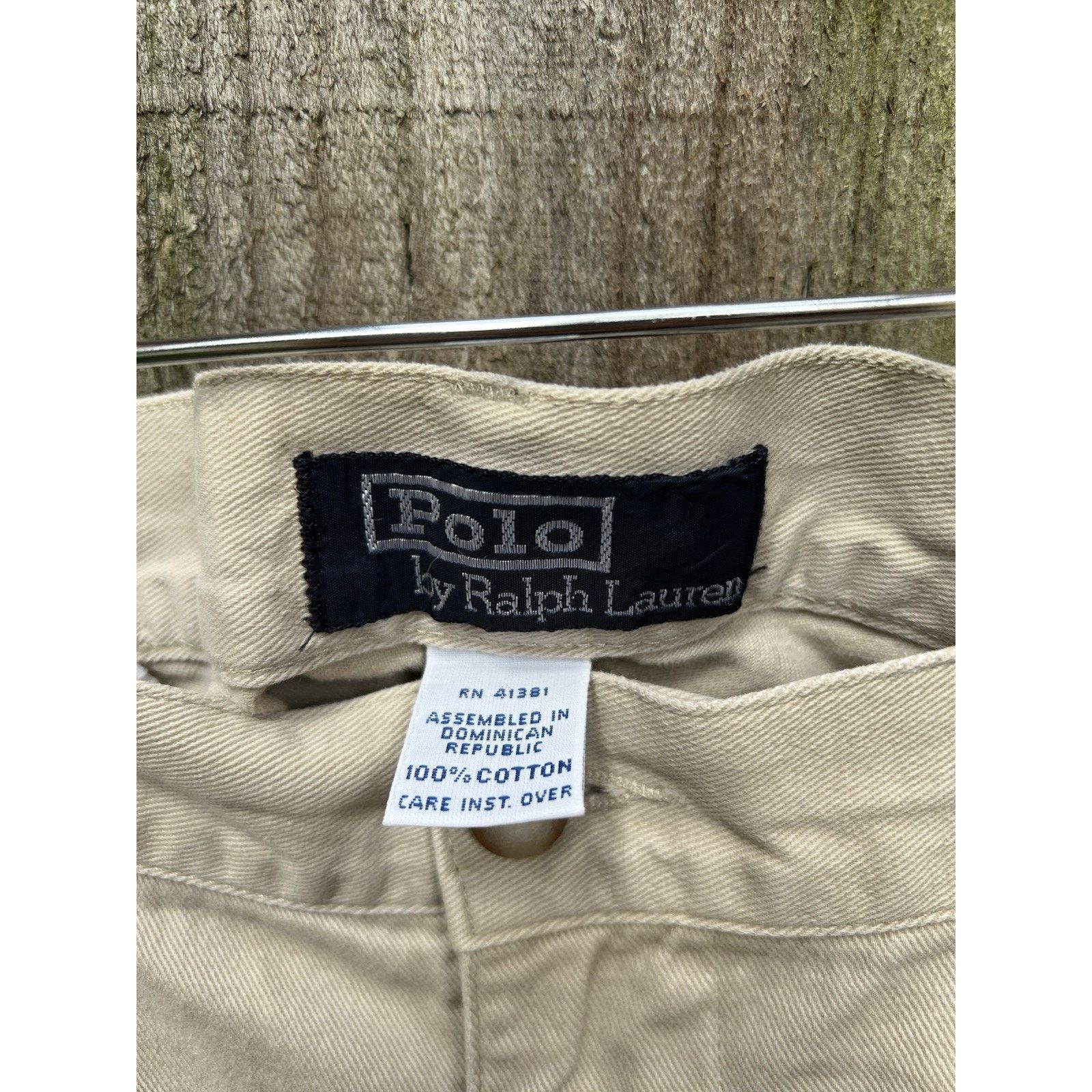 Polo Ralph Lauren Vintage Polo Ralph Lauren Beige Cotton Chino Pant Size 36x30 Size US 36 / EU 52 - 3 Thumbnail