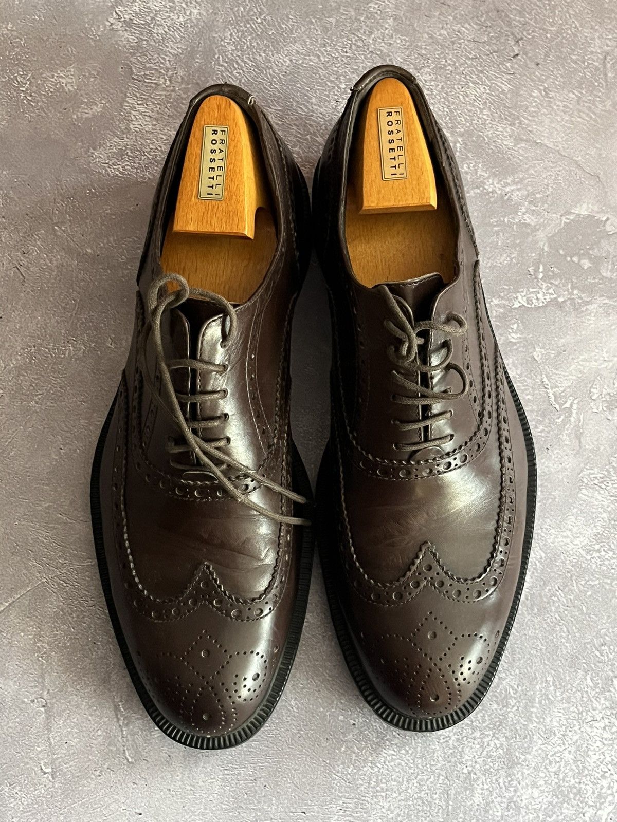 Fratelli Rossetti Fratelli Rossetti Mens Brown Leather Low Top Shoes Size 7 Size US 7 / EU 40 - 17 Thumbnail