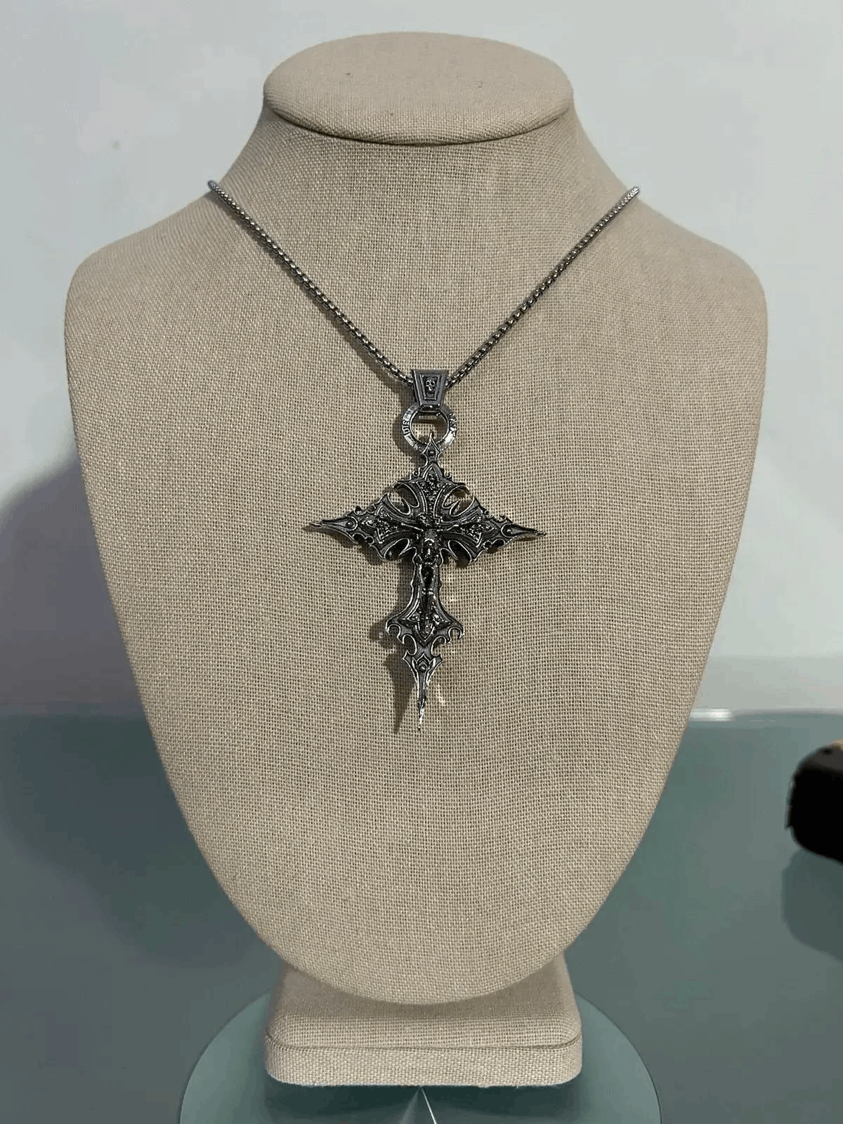 Japanese Brand Gothic Skeleton Cross Necklace Size ONE SIZE - 1 Thumbnail