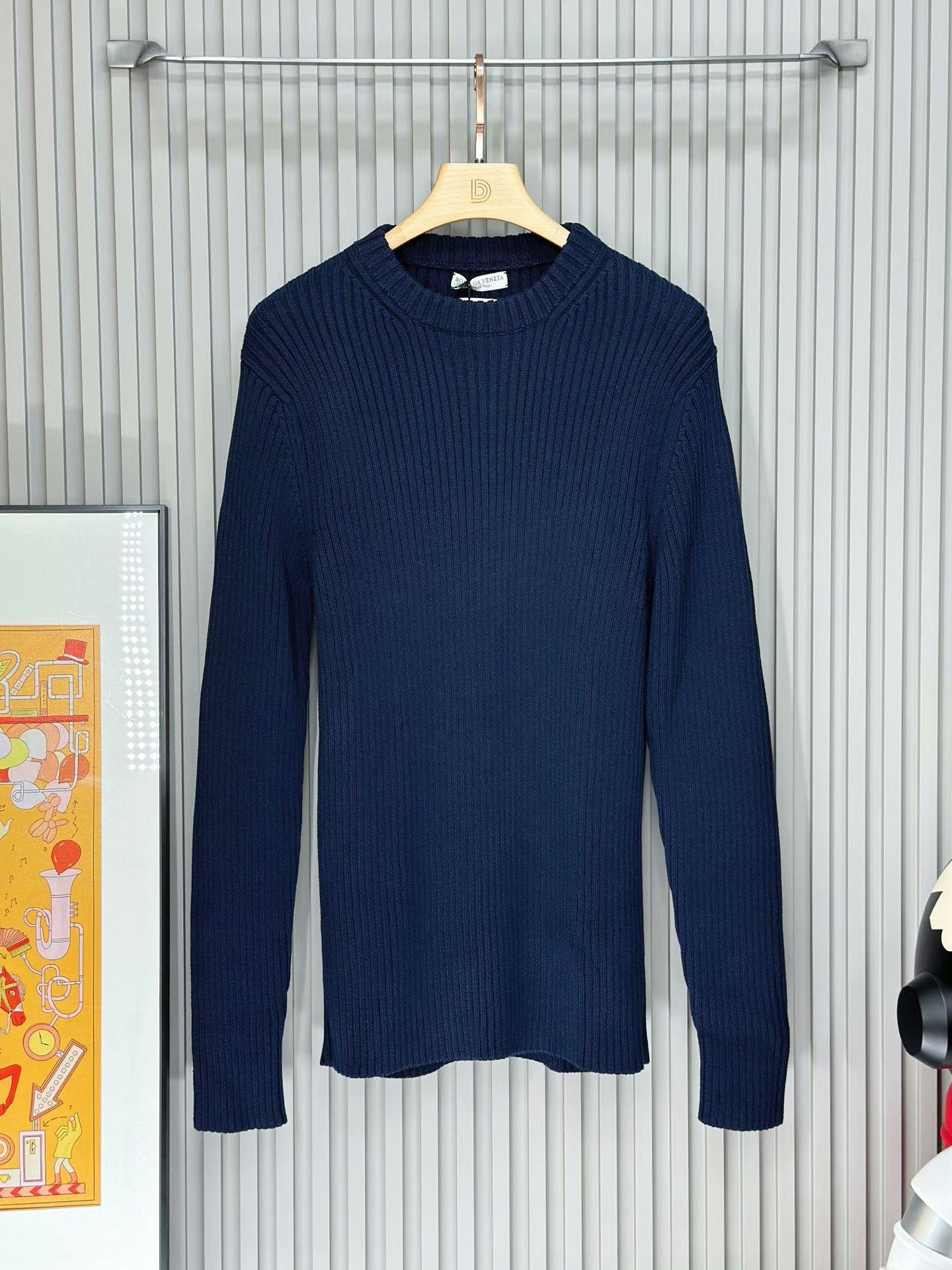 Bottega Veneta Bottega Veneta Blue Casual Crewneck Sweater Size US S / EU 44-46 / 1 - 1 Thumbnail