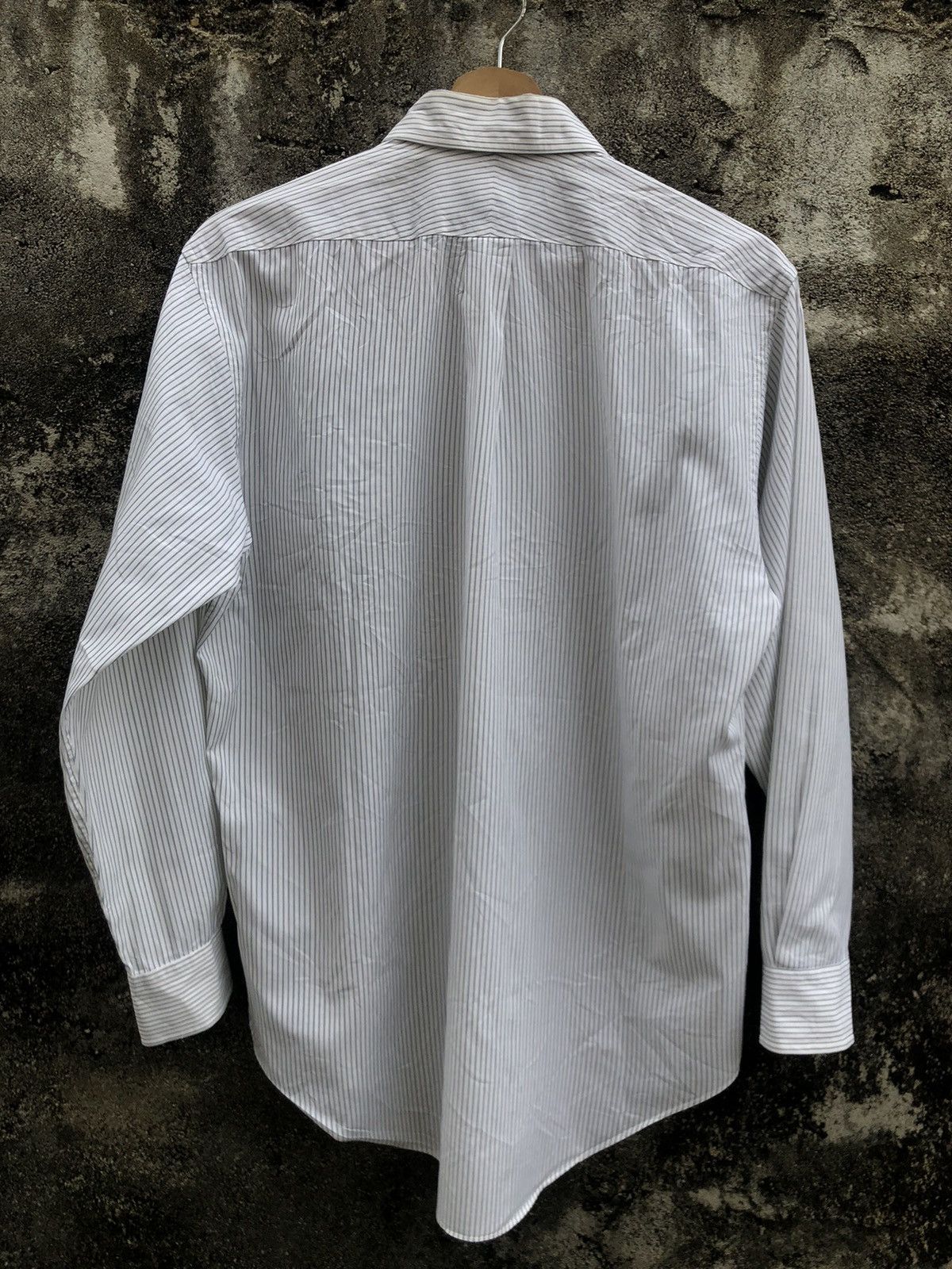Balenciaga Vintage Balenciaga Stripe Button Shirts Size US M / EU 48-50 / 2 - 2 Thumbnail