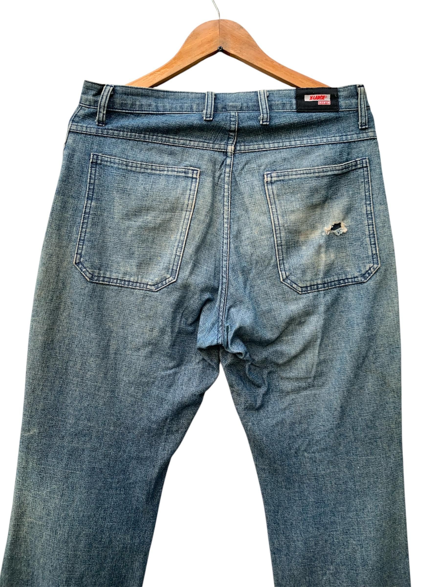 Vintage × X-LARGE × Xlarge Vintage Xlarge Denim Jeans Pants Size US 32 / EU 48 - 4 Thumbnail