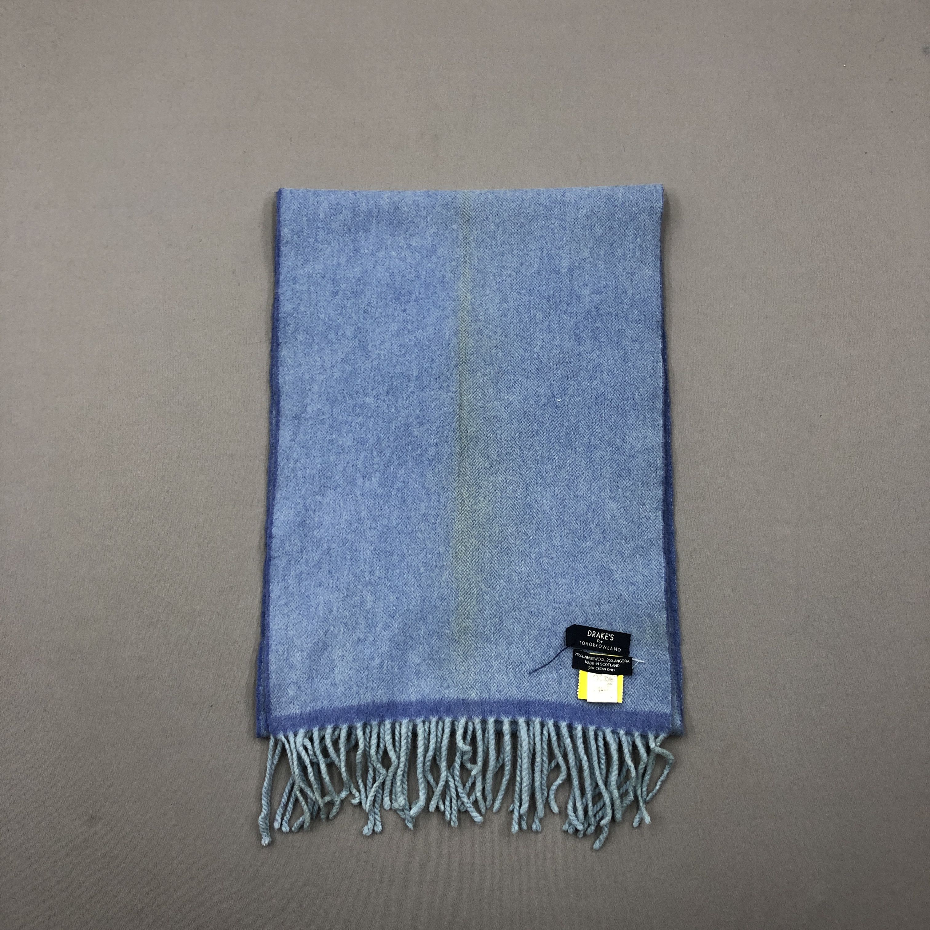 Drake Vintage Drakes Scarf Muffler Wool Cashmere Scarves Size ONE SIZE - 2 Thumbnail