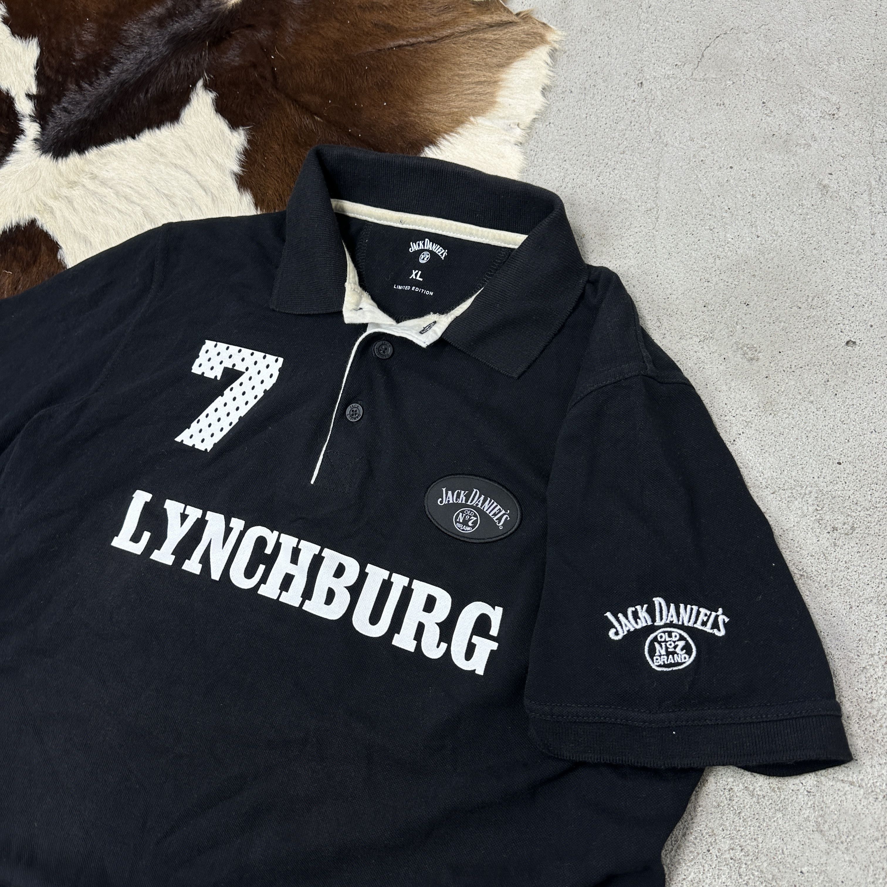 Vintage Vintage Streetwear Jack Daniels Lynchburg Polo T-shirt 00s Size US XL / EU 56 / 4 - 2 Thumbnail