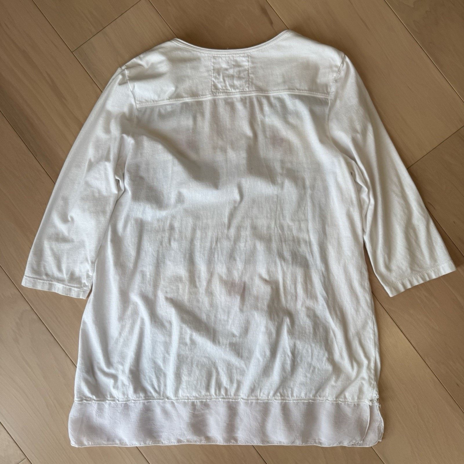 Designer × Johnny Was Johnny Was Tunic Women's Large White Donya Top Embroidered Size L / US 10 / IT 46 - 10 Thumbnail