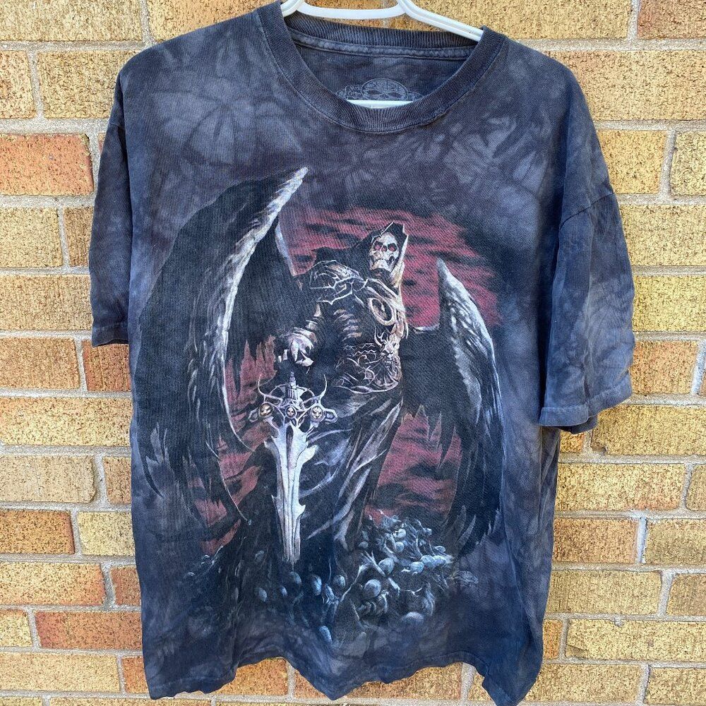 Vintage Vintage 2005 Skullbone 'Death Reaper Graphic T Shirt Large Size US L / EU 52-54 / 3 - 3 Thumbnail