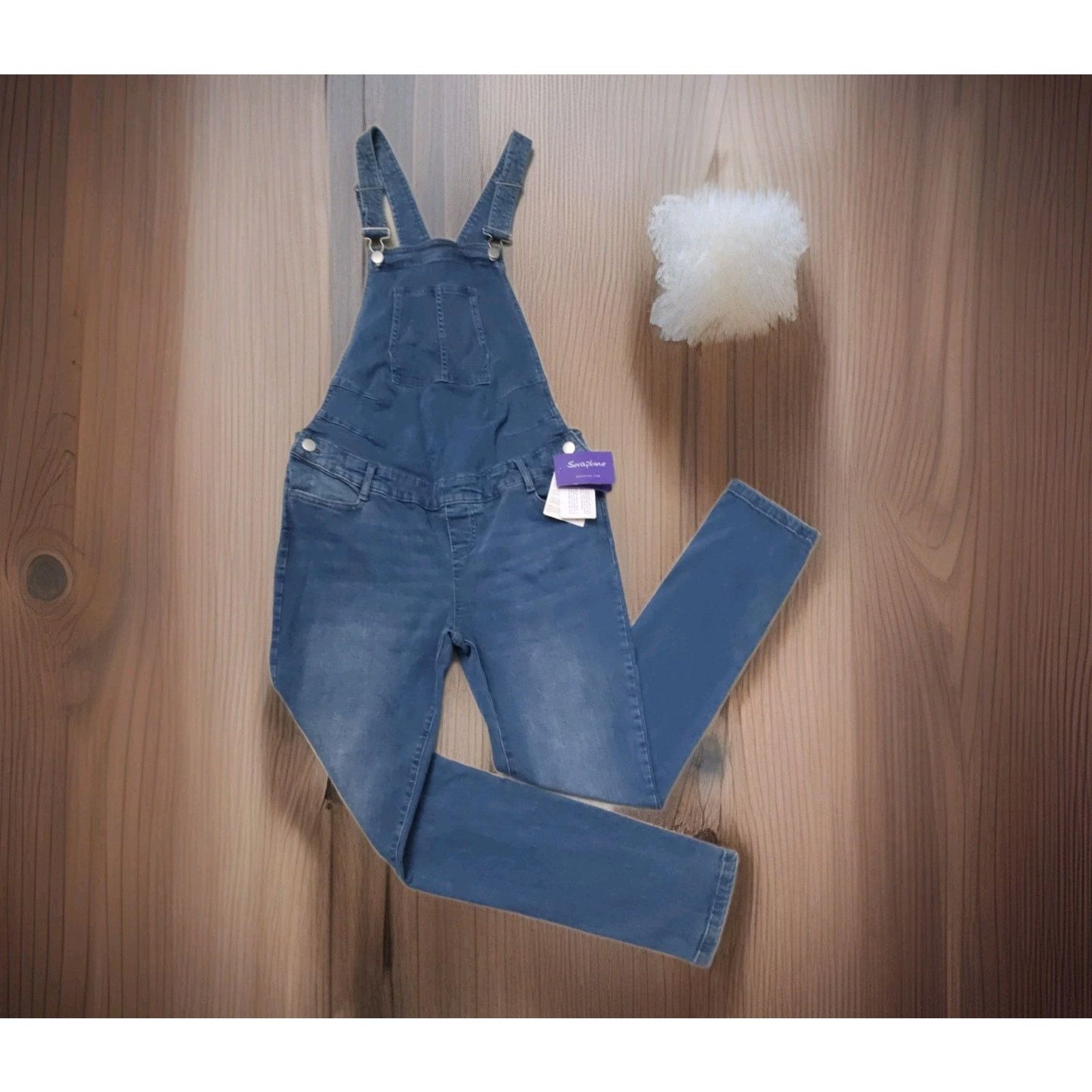 Other Seraphine Maternity Overall Denim Dungarees Trav Light 6 Size US L / EU 52-54 / 3 - 10 Thumbnail