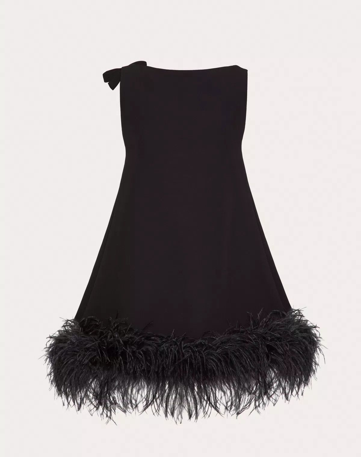 Valentino o1s1wg110426 Structured Couture Short Dress in Nero Size S / US 4 / IT 40 - 1 Thumbnail