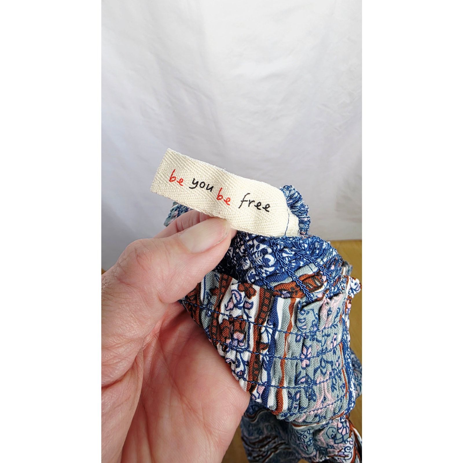 Other Bebop Boho Smocked Elastic Waist Wide Leg Women's Pants Size 25" / US 0 / IT 36 - 3 Thumbnail