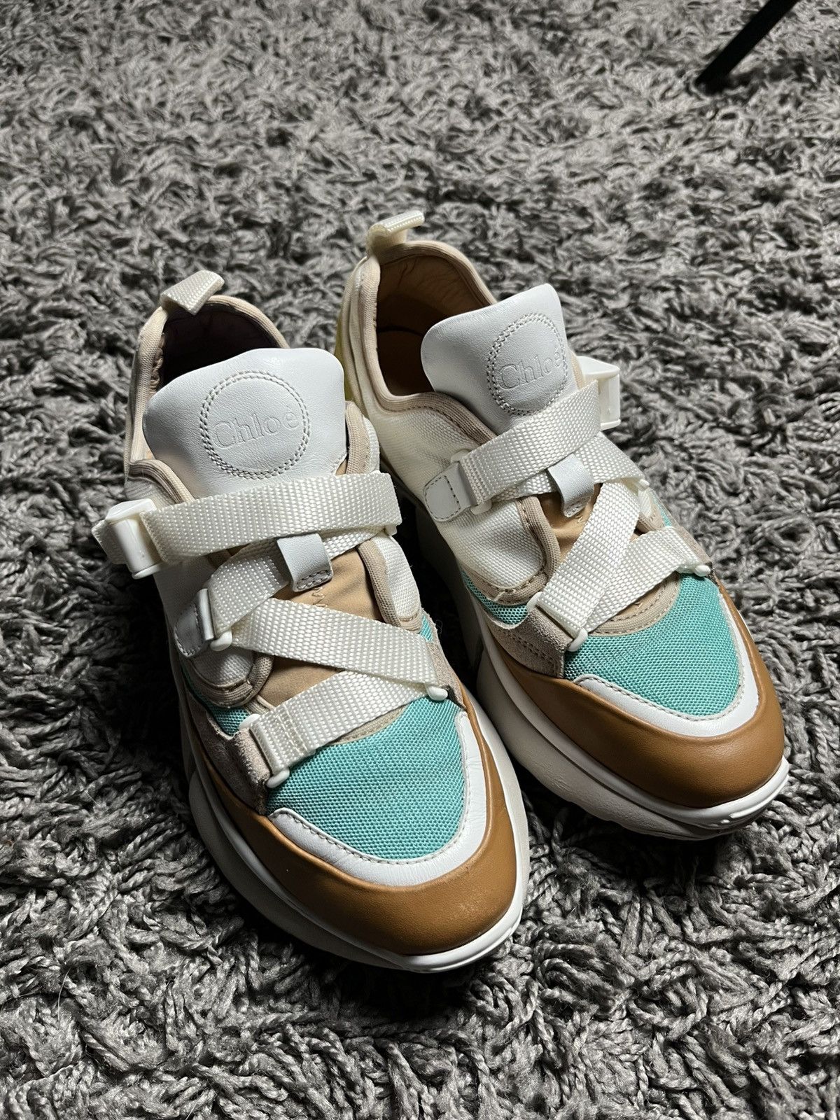 Chloe Chloe Sonnie Trainers Color-block Strap Sneakers Size US 5 / IT 35 - 2 Thumbnail