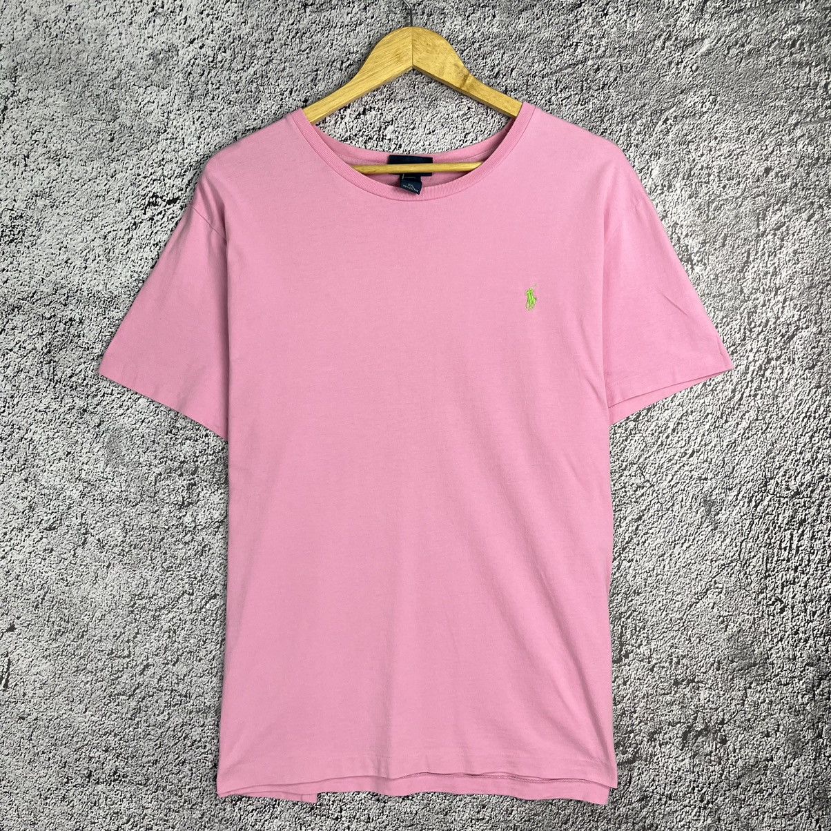 Polo Ralph Lauren × Ralph Lauren × Ralph Lauren Sport 🌸VINTAGE🌸 Polo by Ralph Lauren Pink T-Shirt with green pony Size US XXL / EU 58 / 5 - 4 Thumbnail