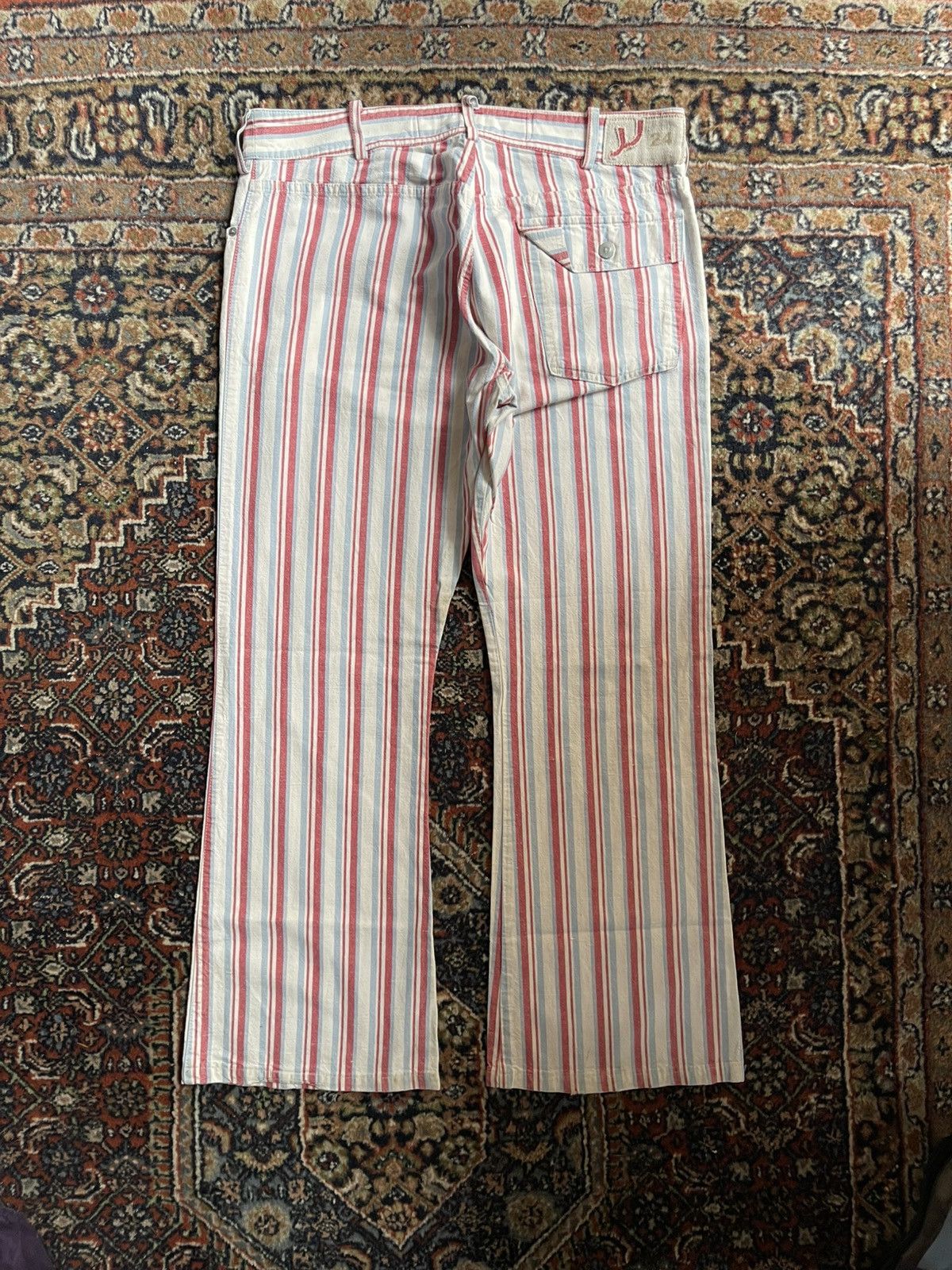 Armani Vintage Armani Jeans stripe pants Size US 38 / EU 54 - 2 Thumbnail