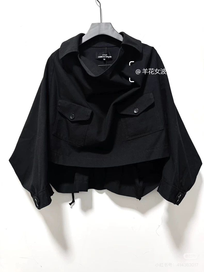 Comme des Garcons Comme Des Garcons Black pocket top with swinging collar, l Size M / US 6-8 / IT 42-44 - 2 Thumbnail