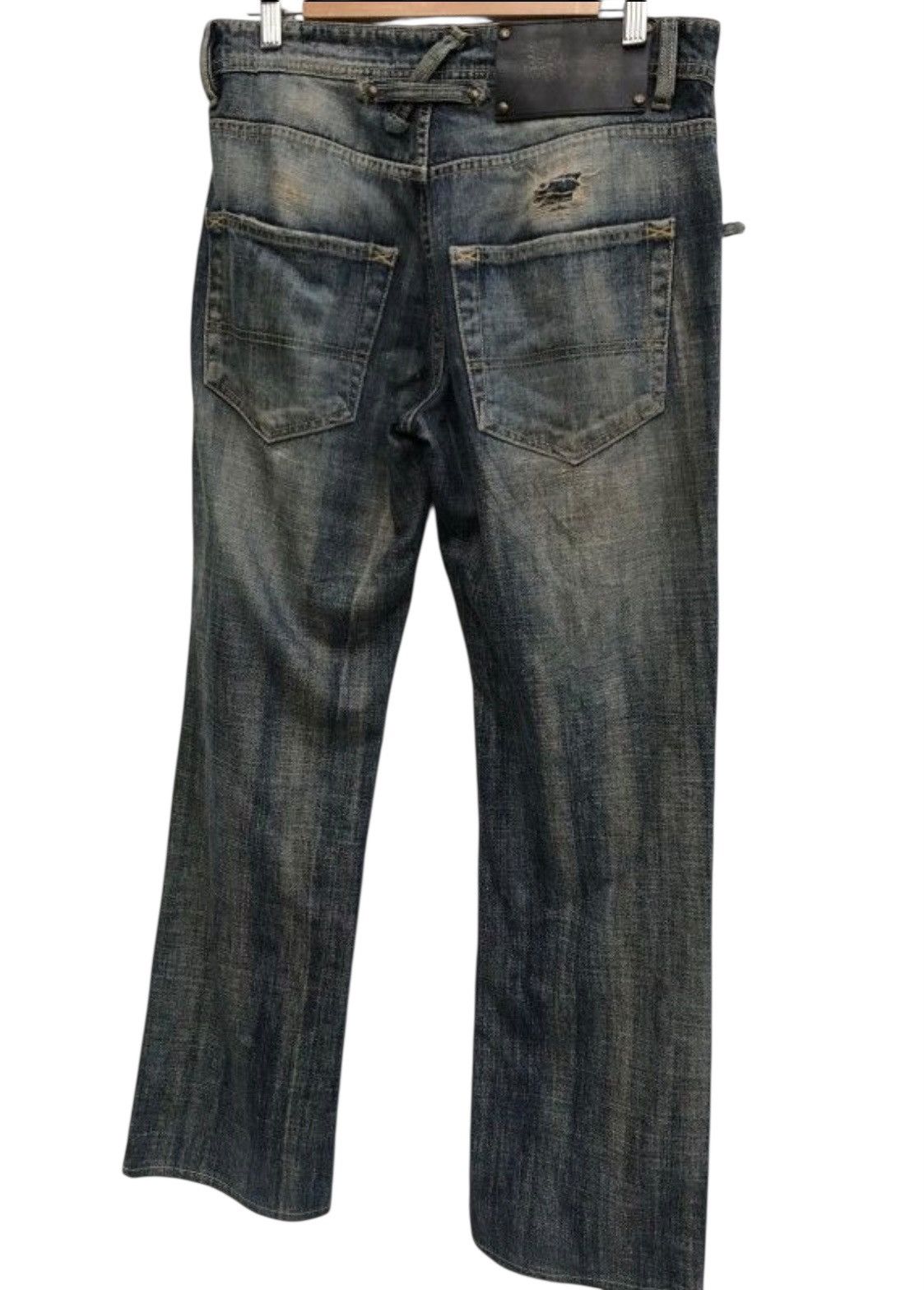 Japanese Brand Japanese Brand Blue Way Distressed Denim Pants Size US 31 - 9 Thumbnail