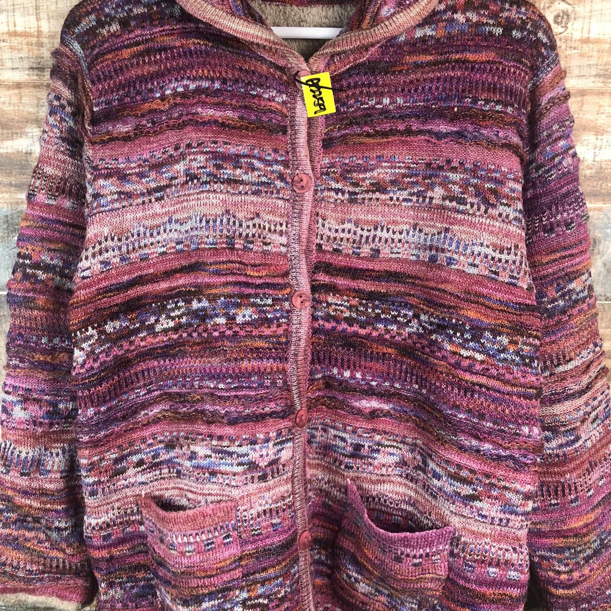 Homespun Knitwear Japanese Brand Purple Cardigan Knitwear #A2259 Size US M / EU 48-50 / 2 - 5 Thumbnail