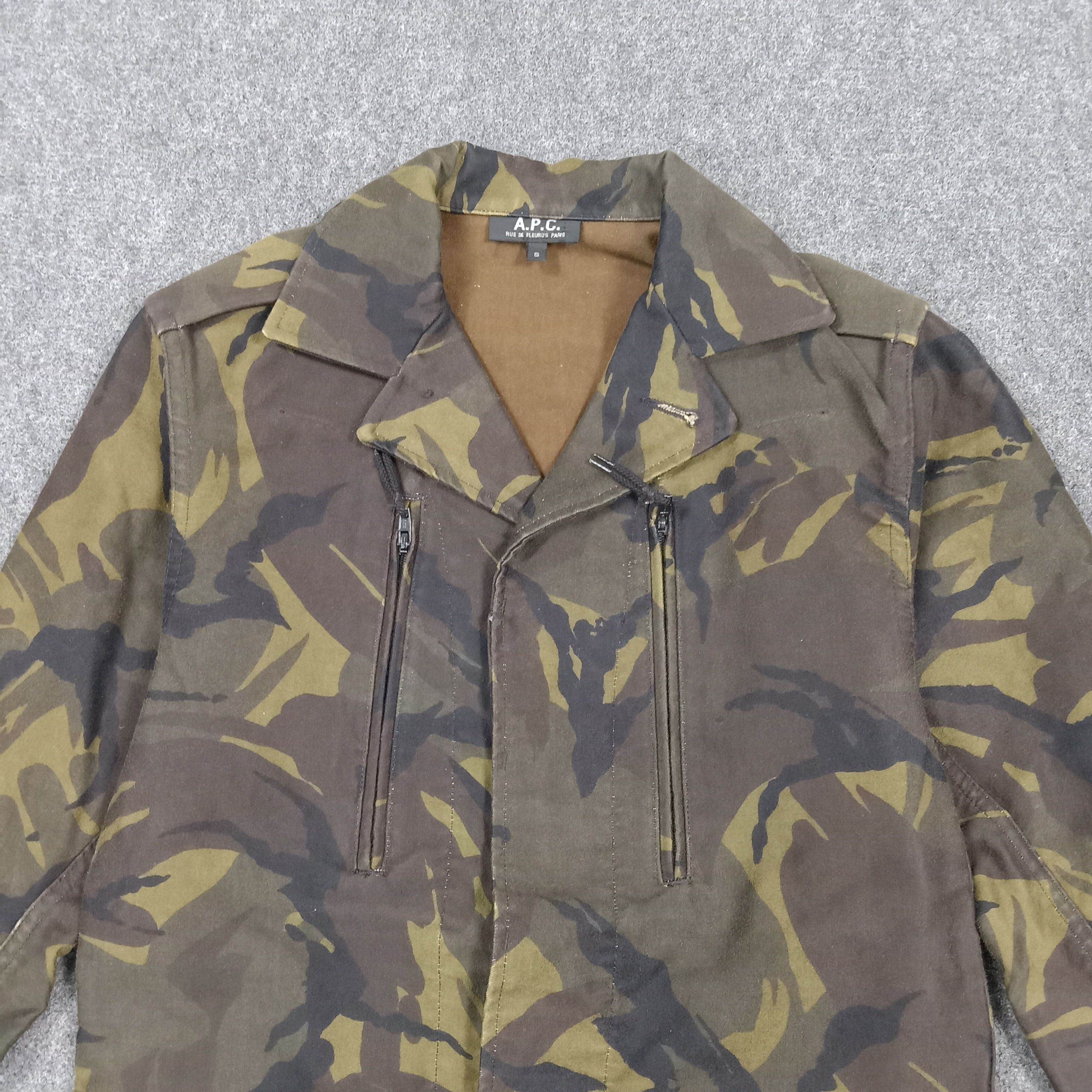 A.P.C. A.P.C. France Military Camo Camouflage Coat Jacket C288N13 Size US XS / EU 42 / 0 - 2 Thumbnail