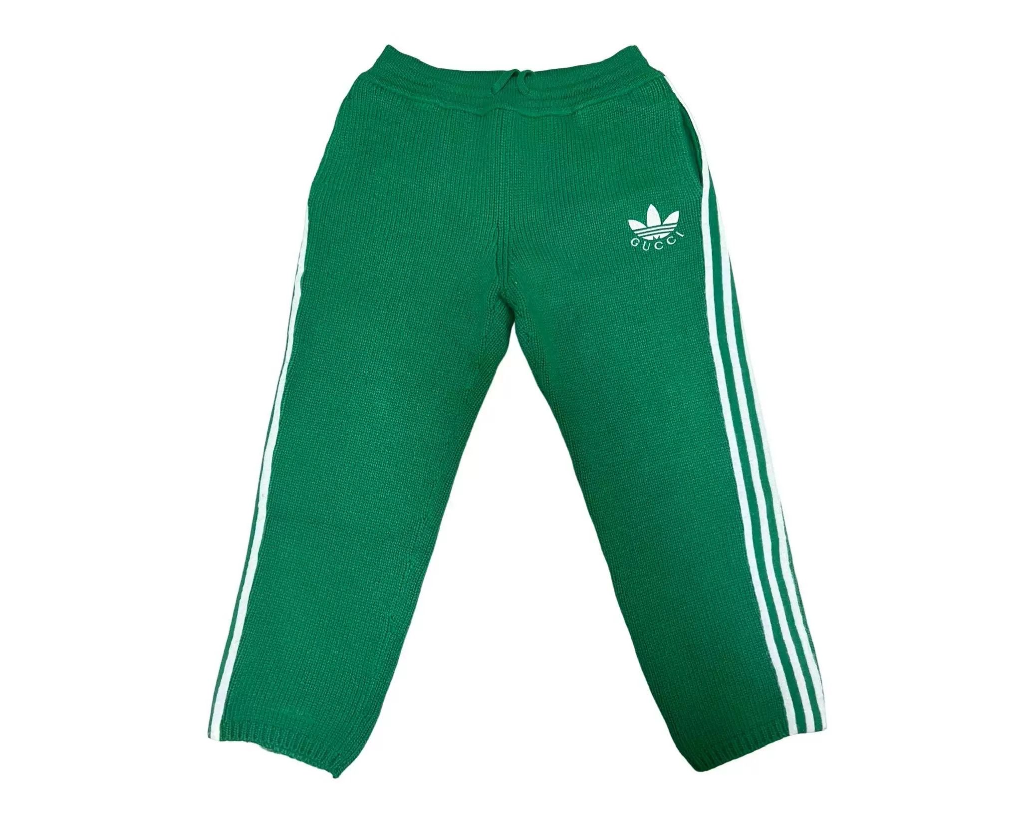 Adidas × Gucci Gucci x adidas green pants GG jaquard | Grailed